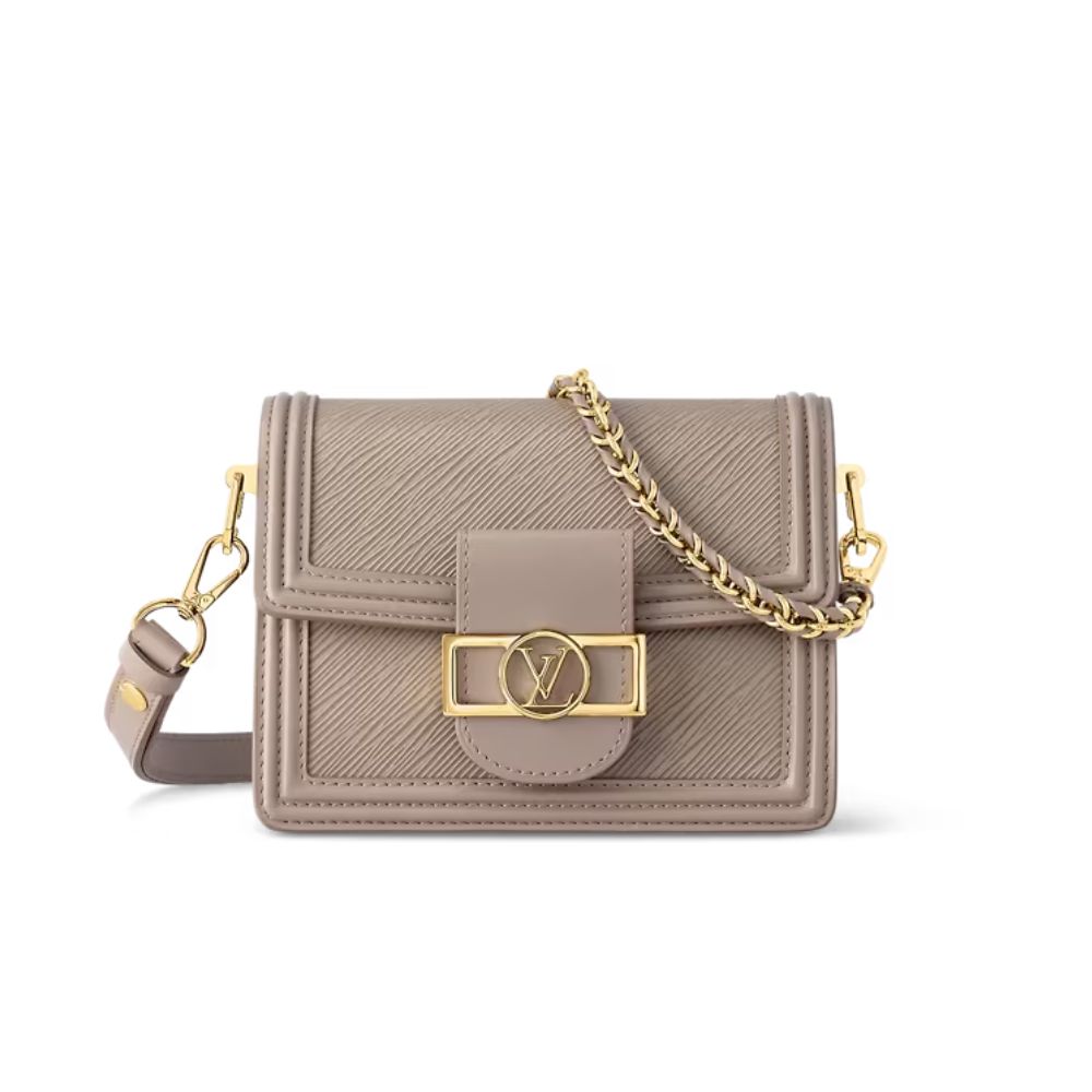 Louis Vuitton Mini Dauphine Brown Bag For Women M23559- 7.9 Inches / 20 Cm