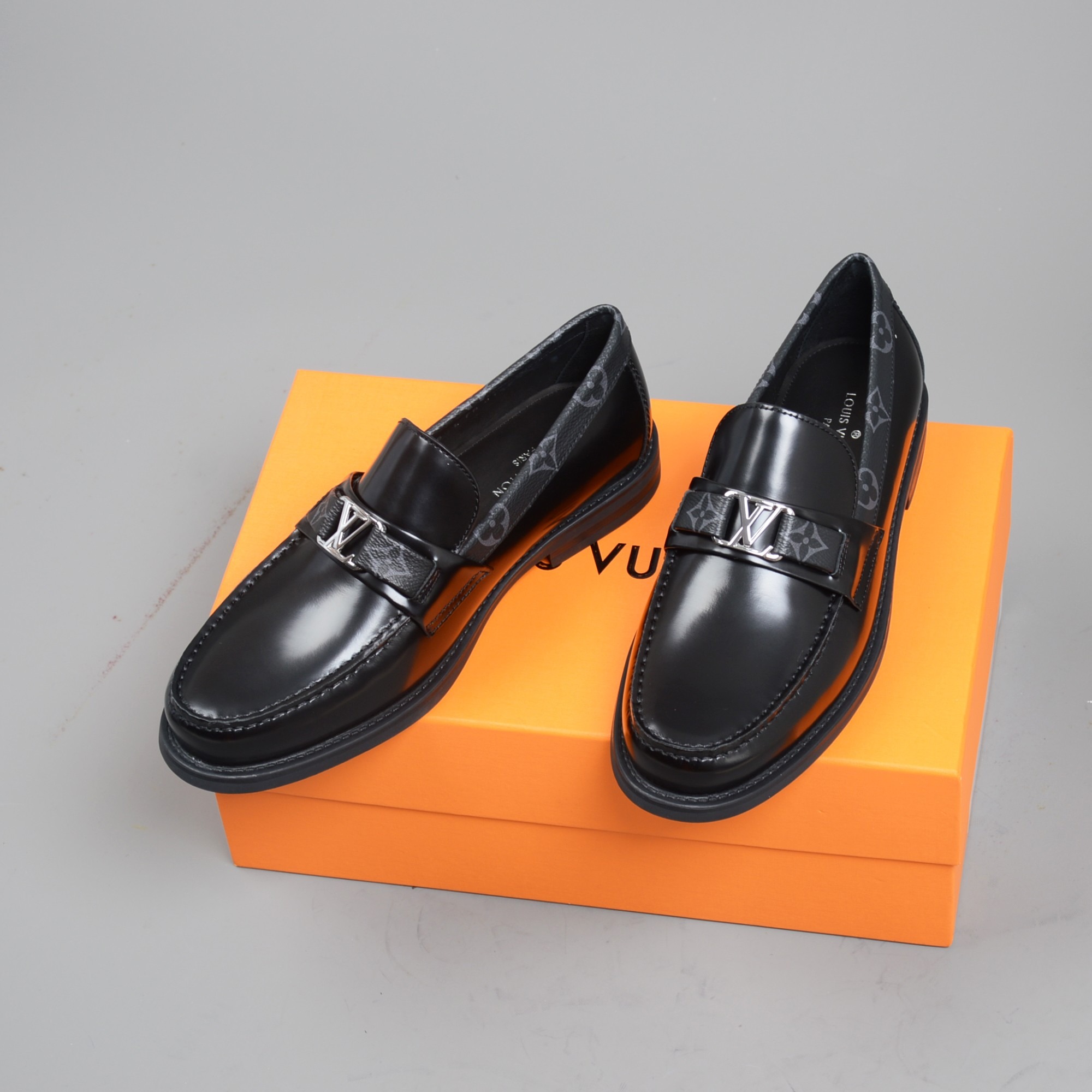Louis Vuitton Monte Carlo Mocassin Monogram Canvas Black For Men LV