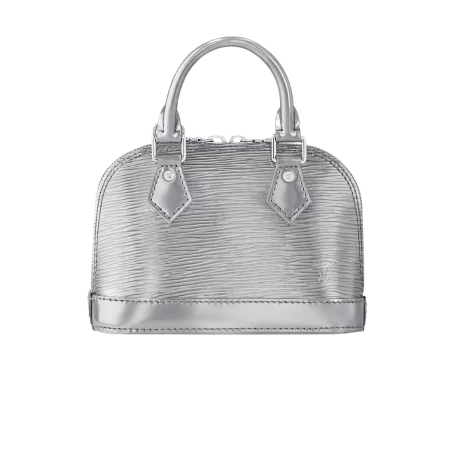 Louis Vuitton Nano Alma Top Handle Bag 7.1in/ 18cm Silver Silver Hardware For Women M82682
