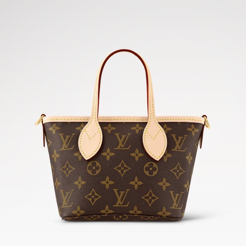 Louis Vuitton Neverfull BB Tote Bag 9.4in/ 24cm Pink Peony Gold Hardware For Women M46786
