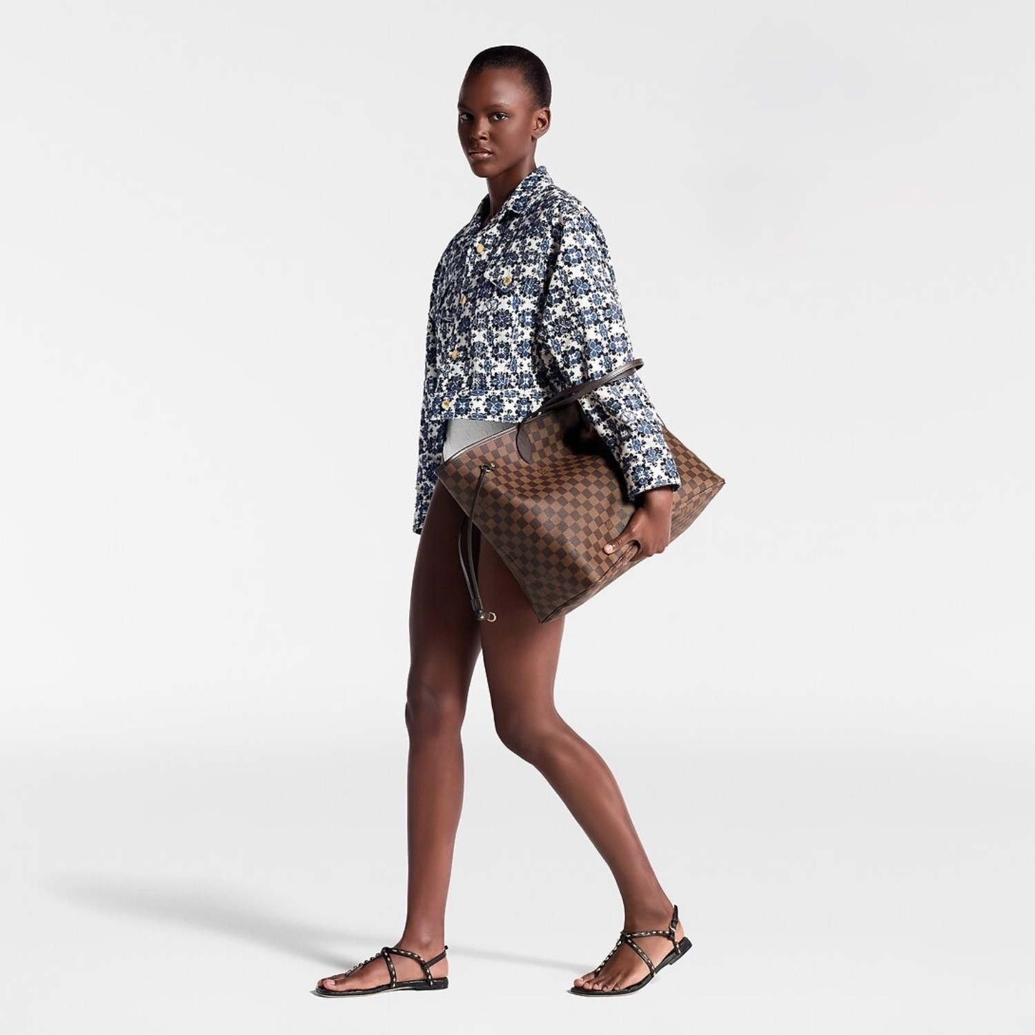 Louis Vuitton Neverfull GM Tote Bag 15.4in/ 39cm Brown Damier Ebene Gold Hardware For Women N40597