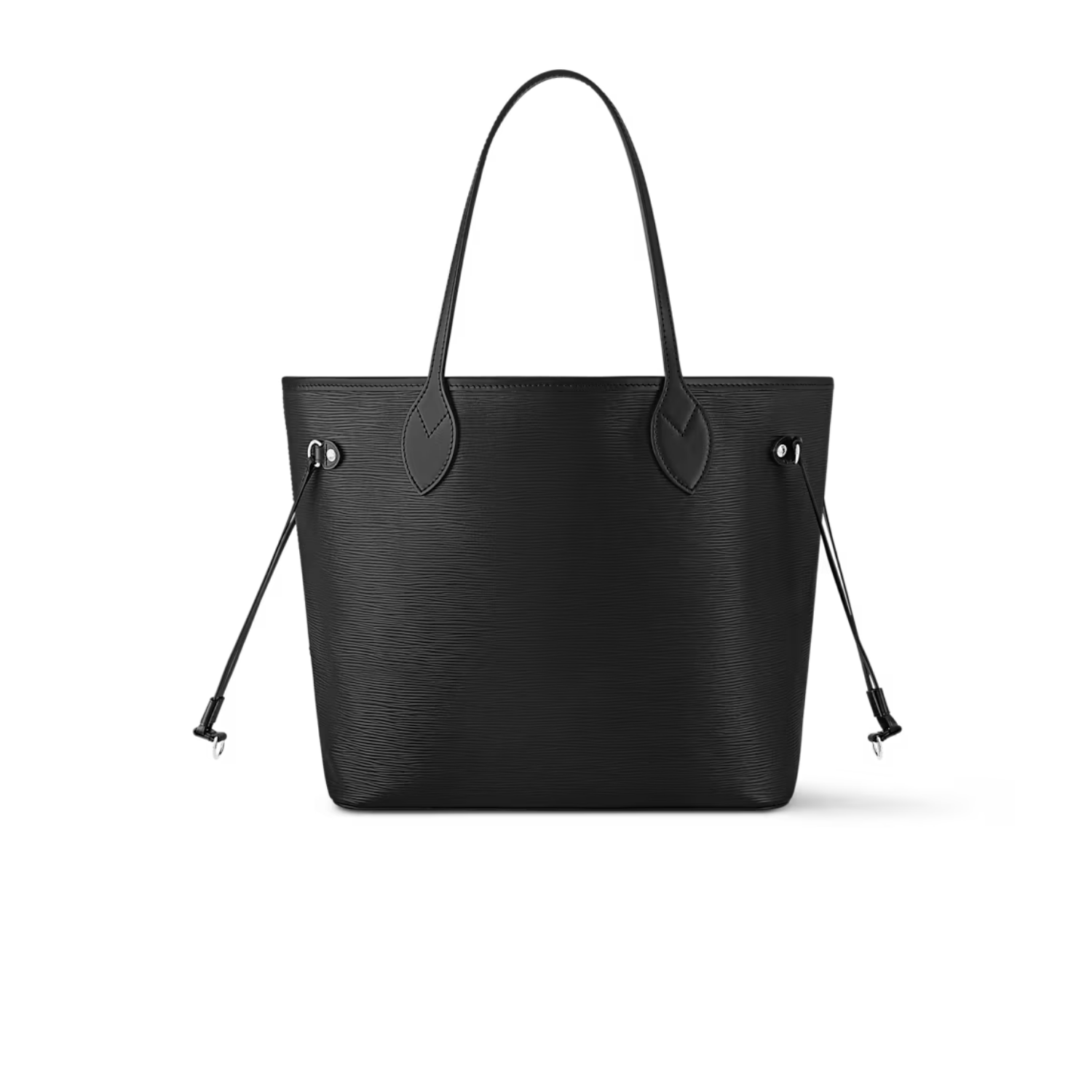 Louis Vuitton Neverfull MM Tote Bag 12.2in/ 31cm Black Silver Hardware For Women M11930