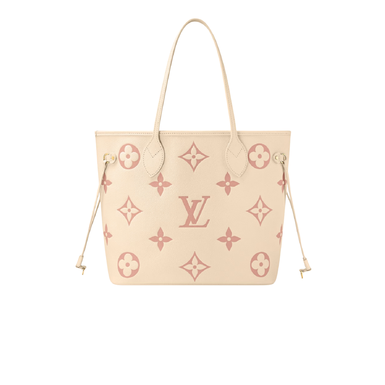Louis Vuitton Neverfull MM Tote Bag 12.2in/ 31cm Creme Gold Hardware For Women M21579
