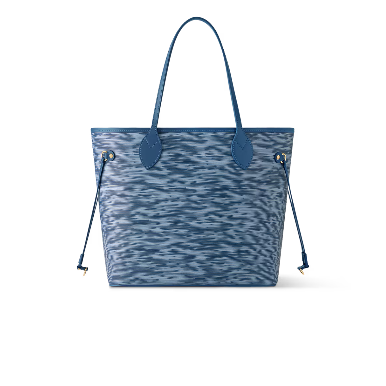 Louis Vuitton Neverfull MM Tote Bag 12.2in/ 31cm Blue Gold Hardware For Women M14856