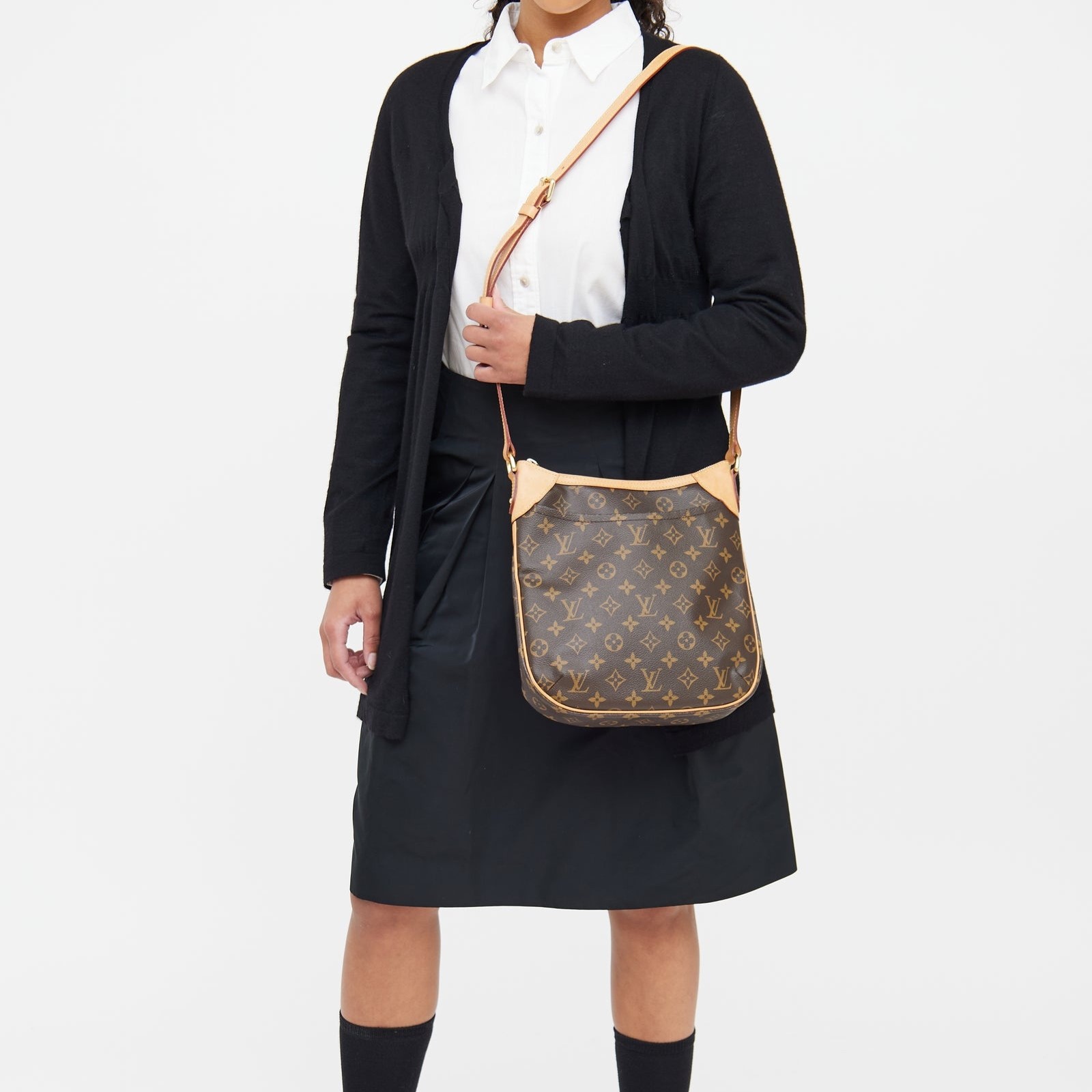 Louis Vuitton Odeon PM Monogram Canvas Shoulder Bag For Women 10.2in/26cm M56390