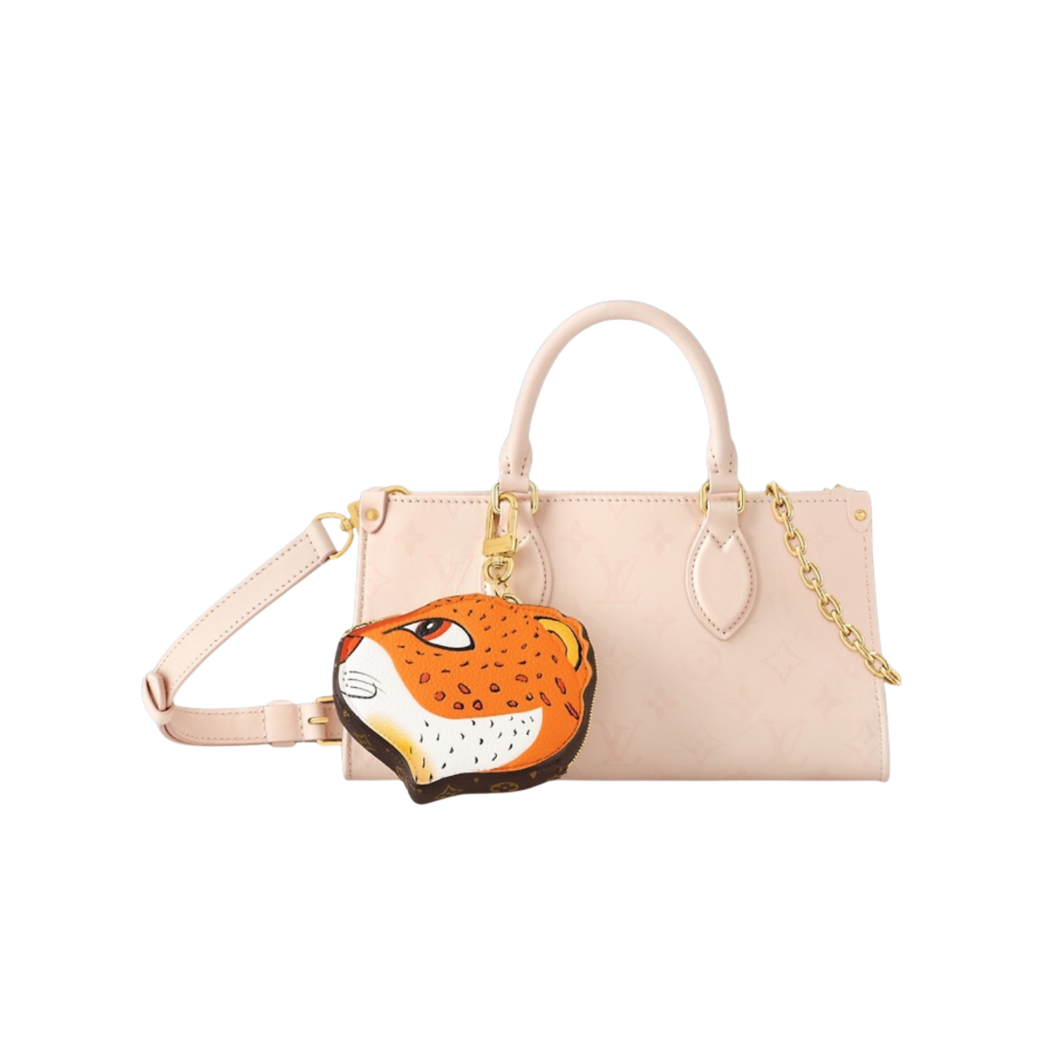 Louis Vuitton OnTheGo East West Tote Bag 9.8in/ 25cm Pink Gold Hardware For Women M11295