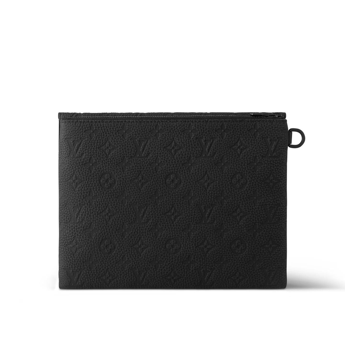 Louis Vuitton Pochette S-Lock Pouch 11in/ 28cm Black Black Hardware For Men M82559