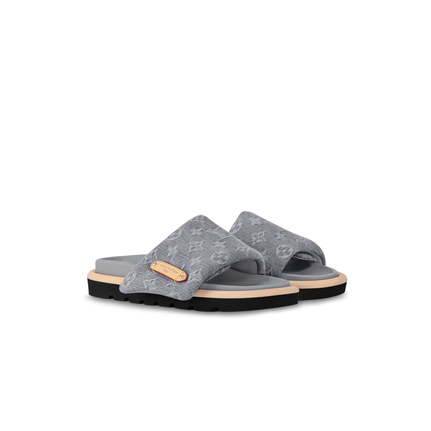 Louis Vuitton Pool Pillow Flat Comfort Mule Grey For Women 1AGUZX