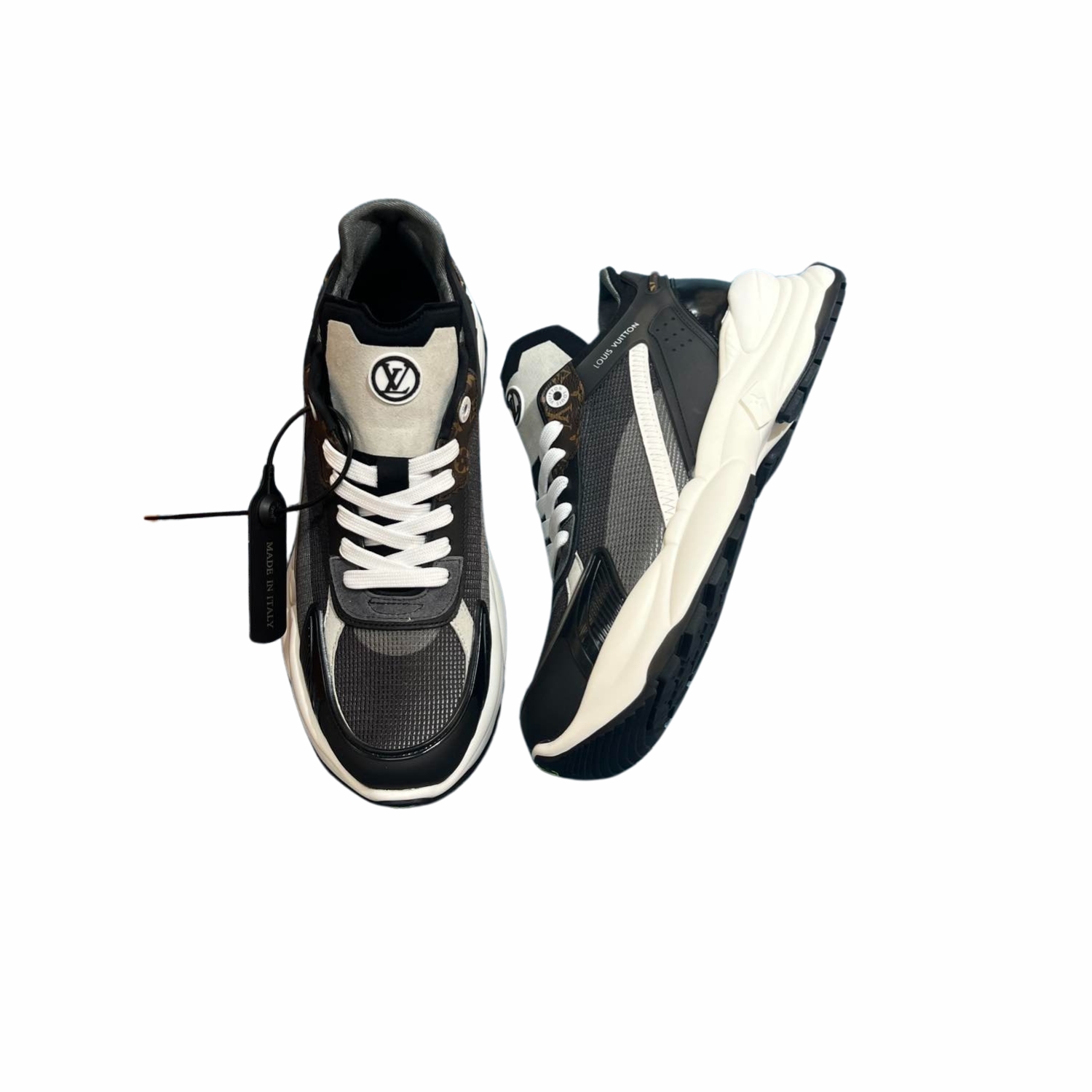 Louis Vuitton Run 55 Sneaker Black For Men