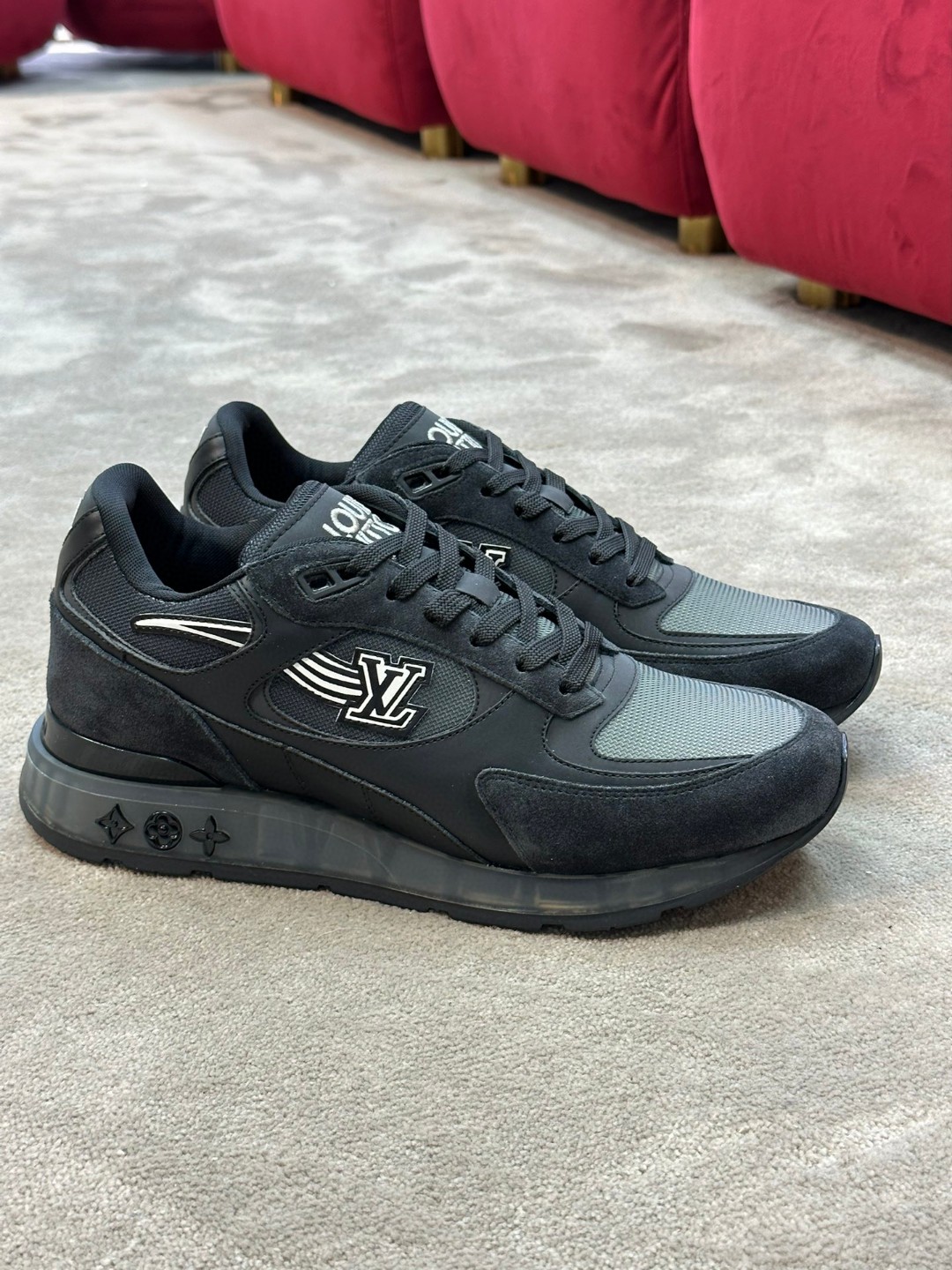 Louis Vuitton Run Away Sneaker Black For Men