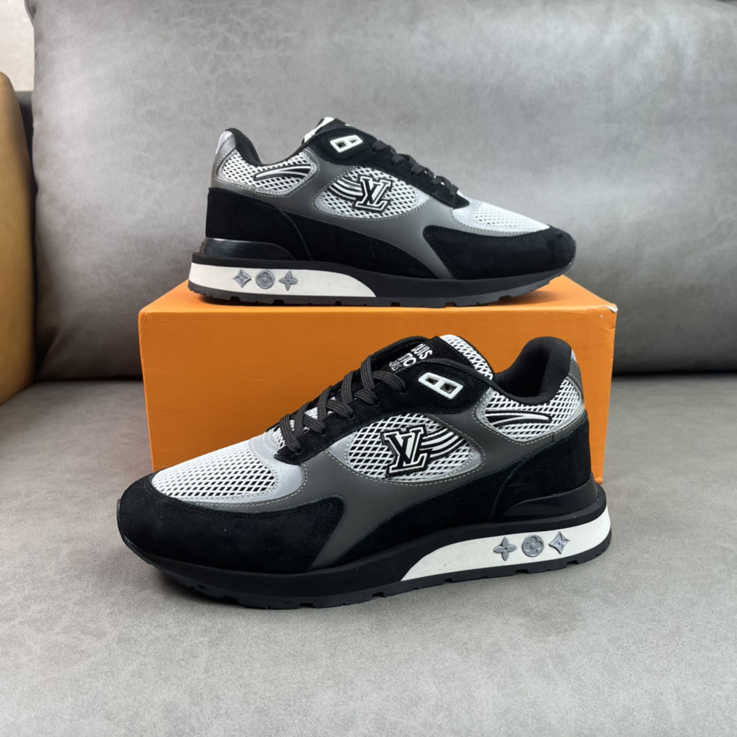 Louis Vuitton Run Away Sneaker Black For Men LV 1A9J17
