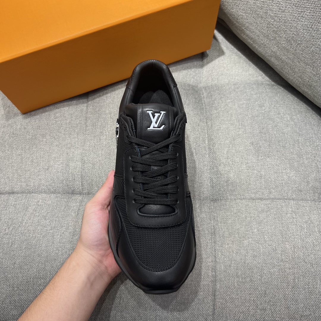 Louis Vuitton Run Away Sneaker Black For Men LV