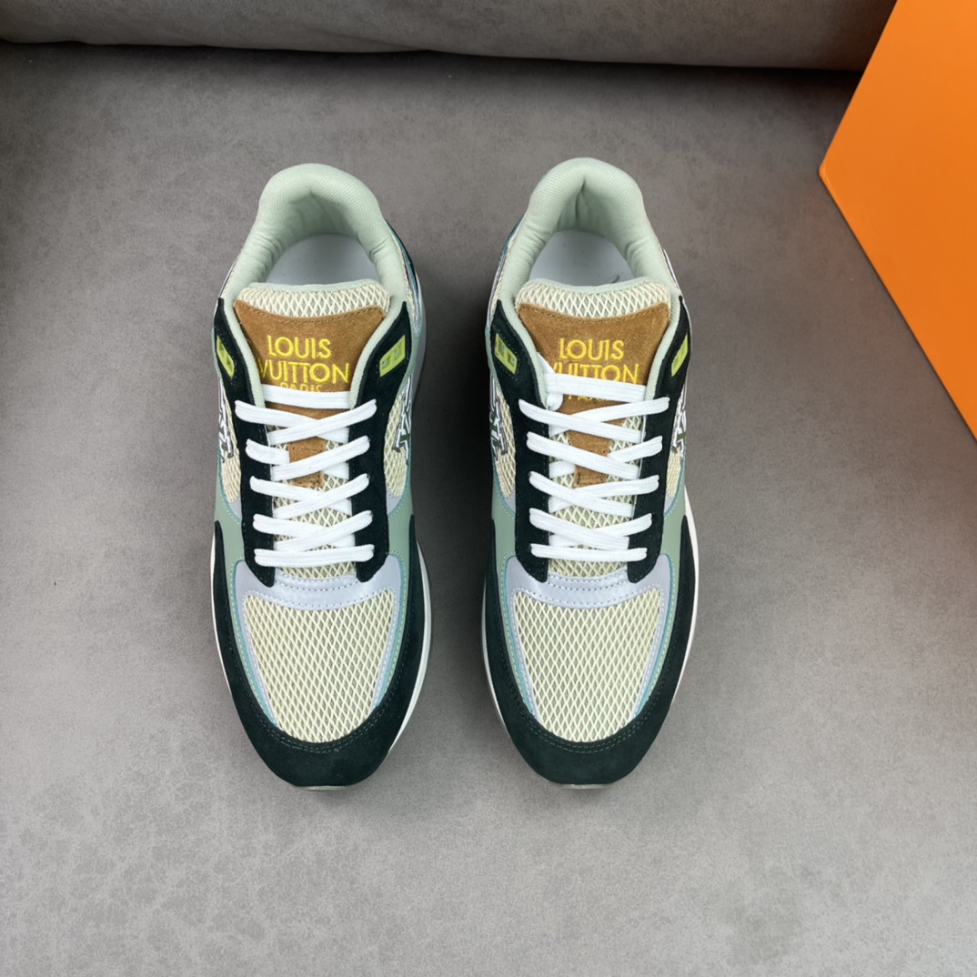 Louis Vuitton Run Away Sneaker Green For Men LV 1A9J0N