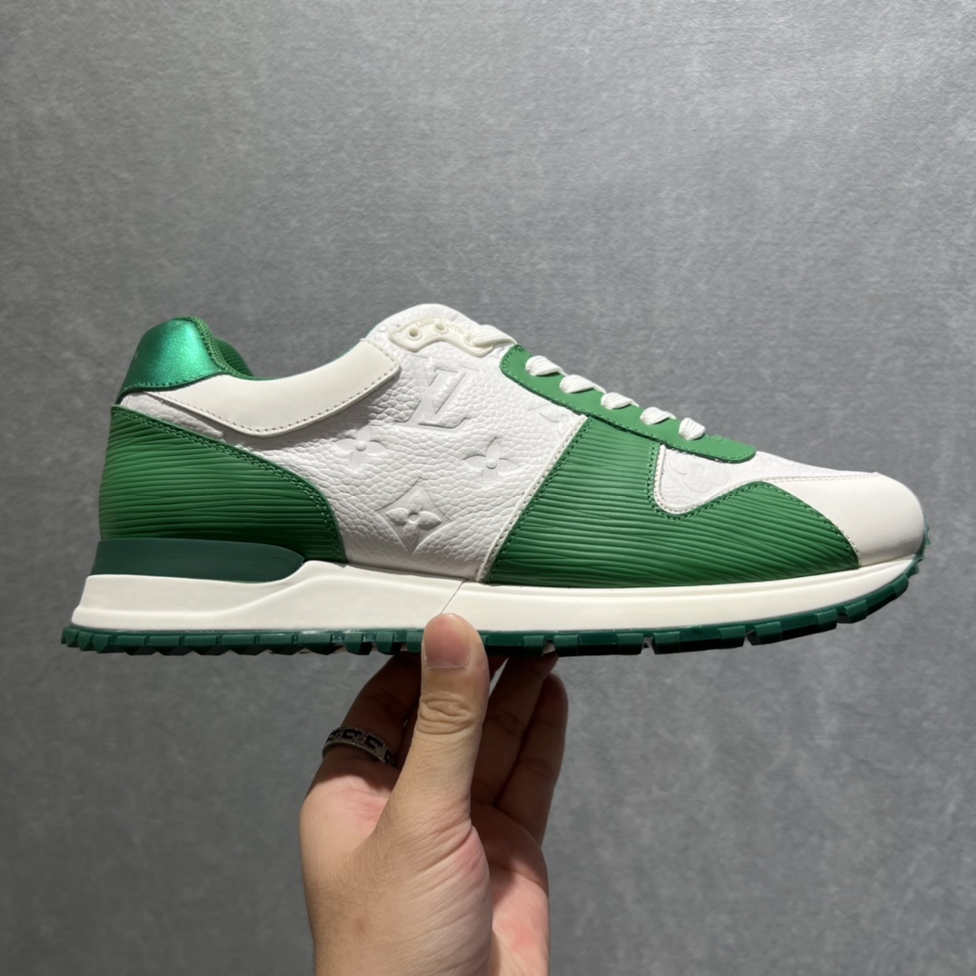 Louis Vuitton Run Away Sneaker Green For Men LV