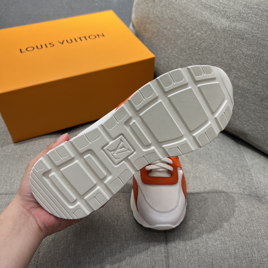 Louis Vuitton Run Away Sneaker Orange For Men LV