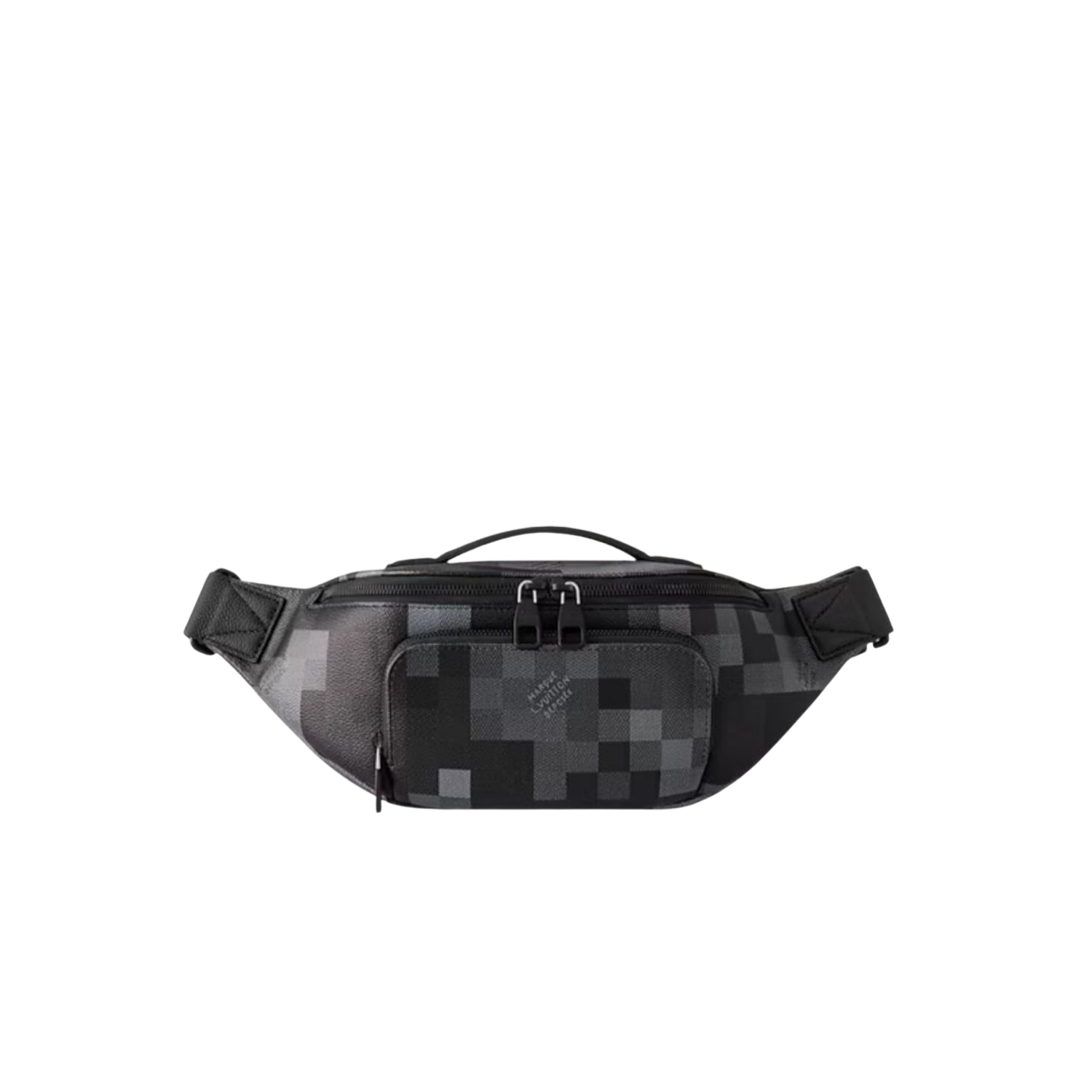 Louis Vuitton Rush Bumbag 11.8in/ 30cm Black Black Hardware For Men M14920