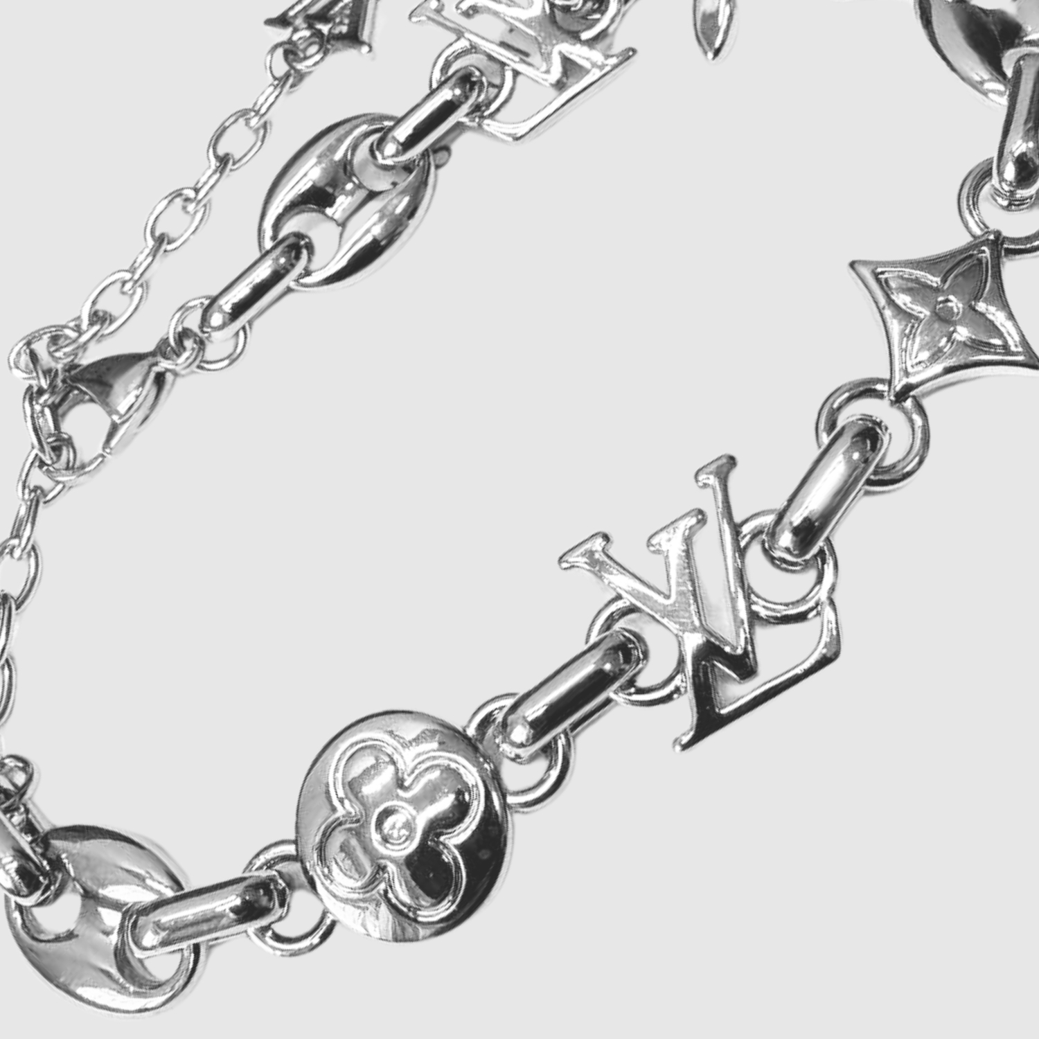 Louis Vuitton Sailor Bracelet Silver-Toned