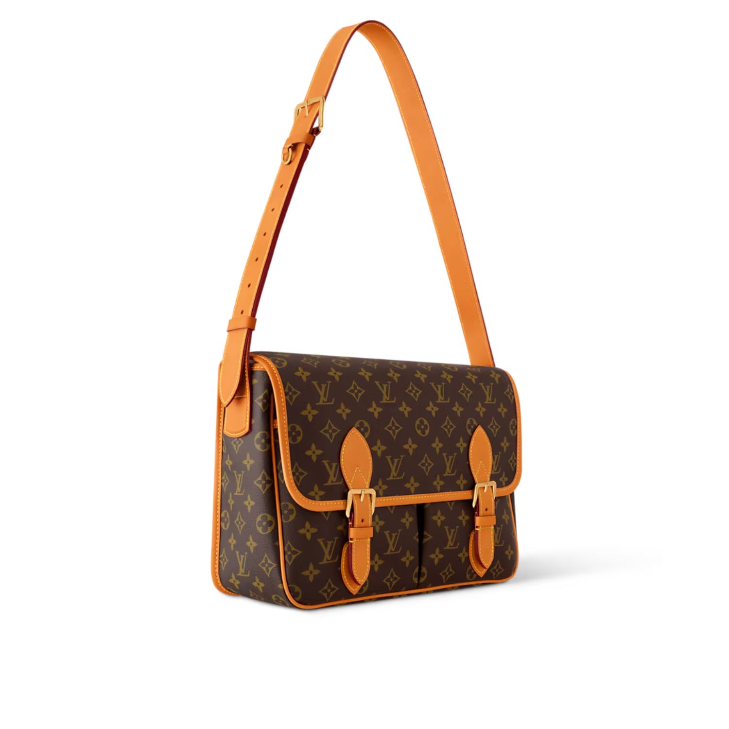 Louis Vuitton Satchel Messenger Bag Monogram Brown For Men 35.5cm/14in