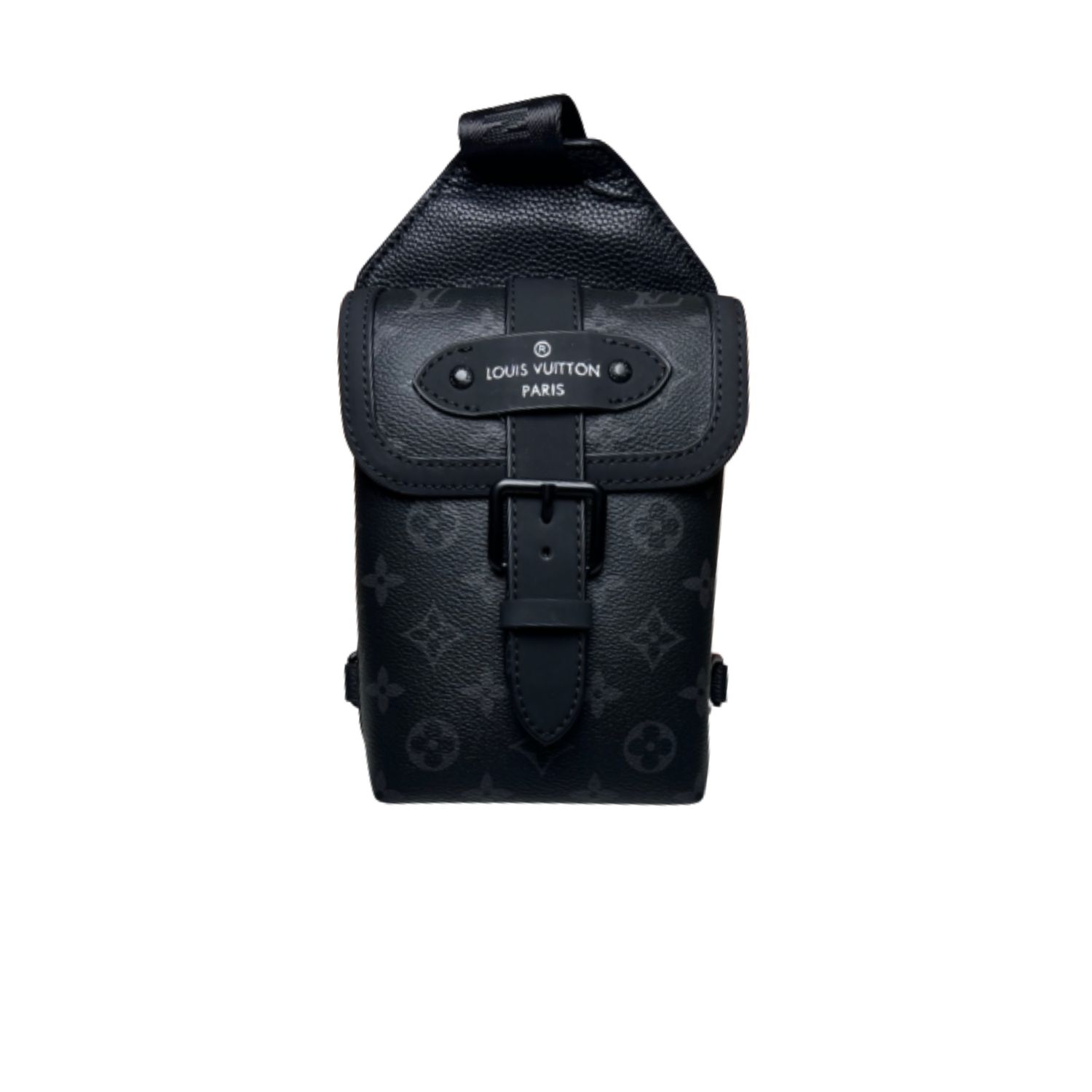 Louis Vuitton Saumur Slingbag Monogram Eclipse Black For Men, Men's Bags, Crossbody Bags 7.1in/18cm LV M45912