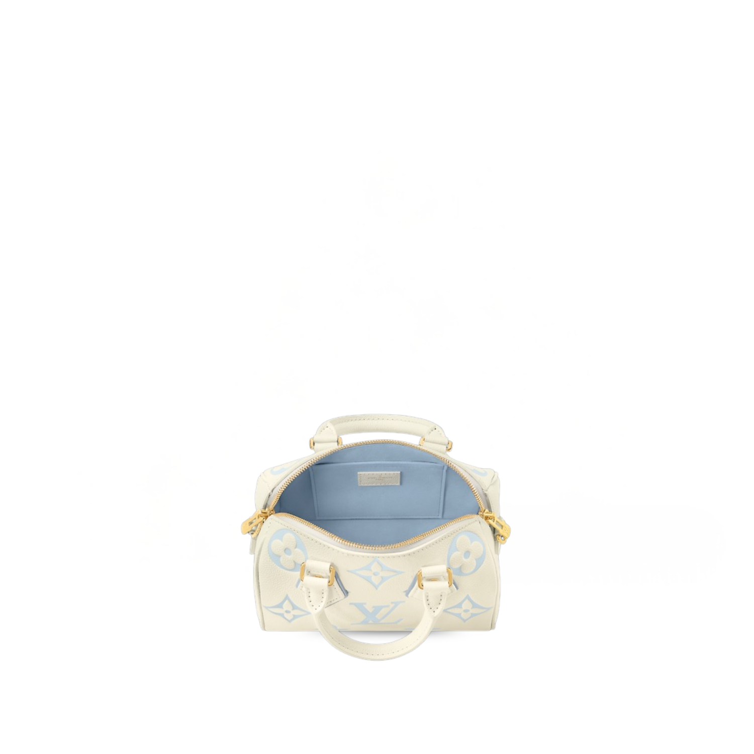 Louis Vuitton Speedy Bandouliere 20 Top Handle Bag 8in/ 20.5cm White Hardware For Women M46883