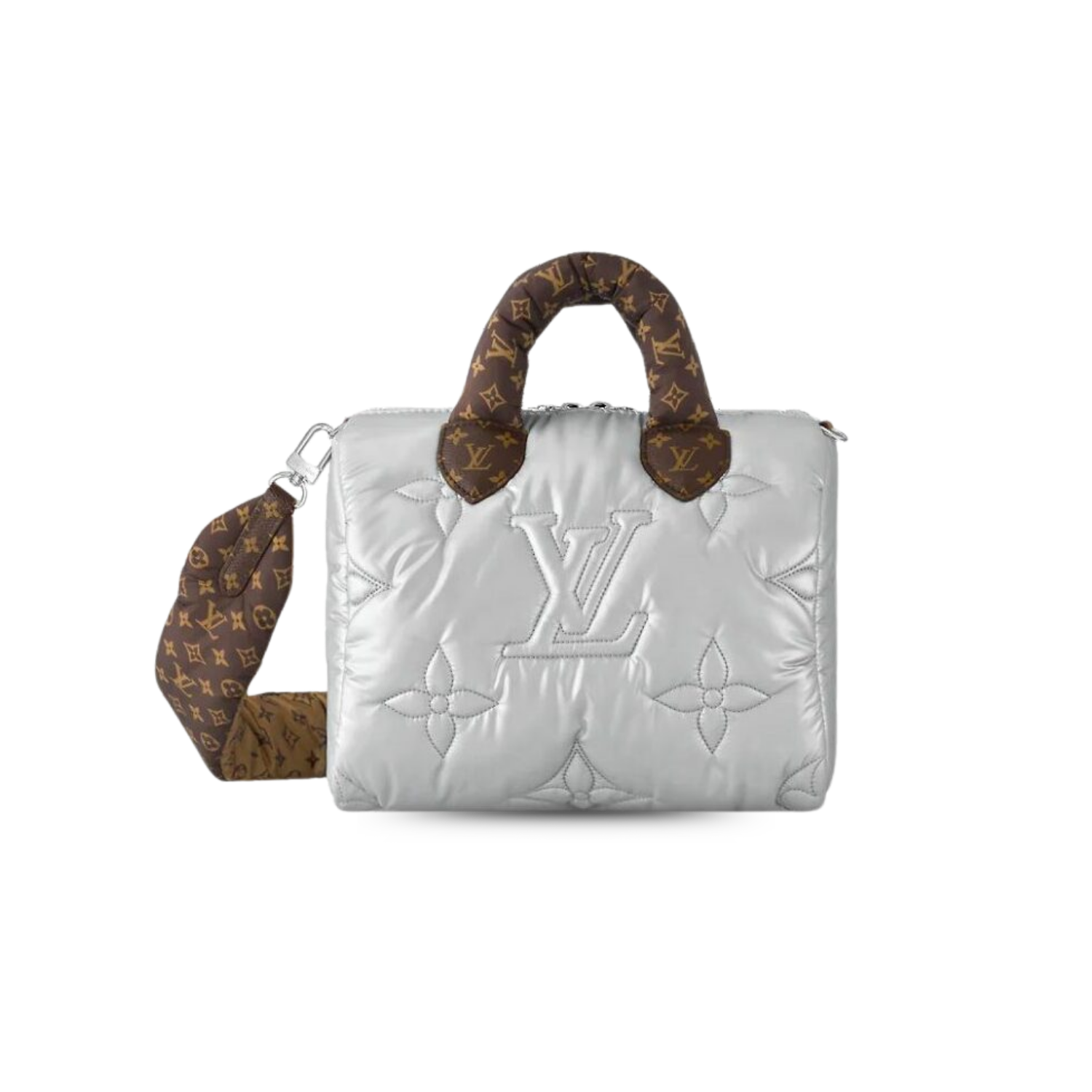 Louis Vuitton Speedy Bandouliere 25 Top Handle Bag 9.8in/ 25cm Silver Sustainable Hardware For Women M20973