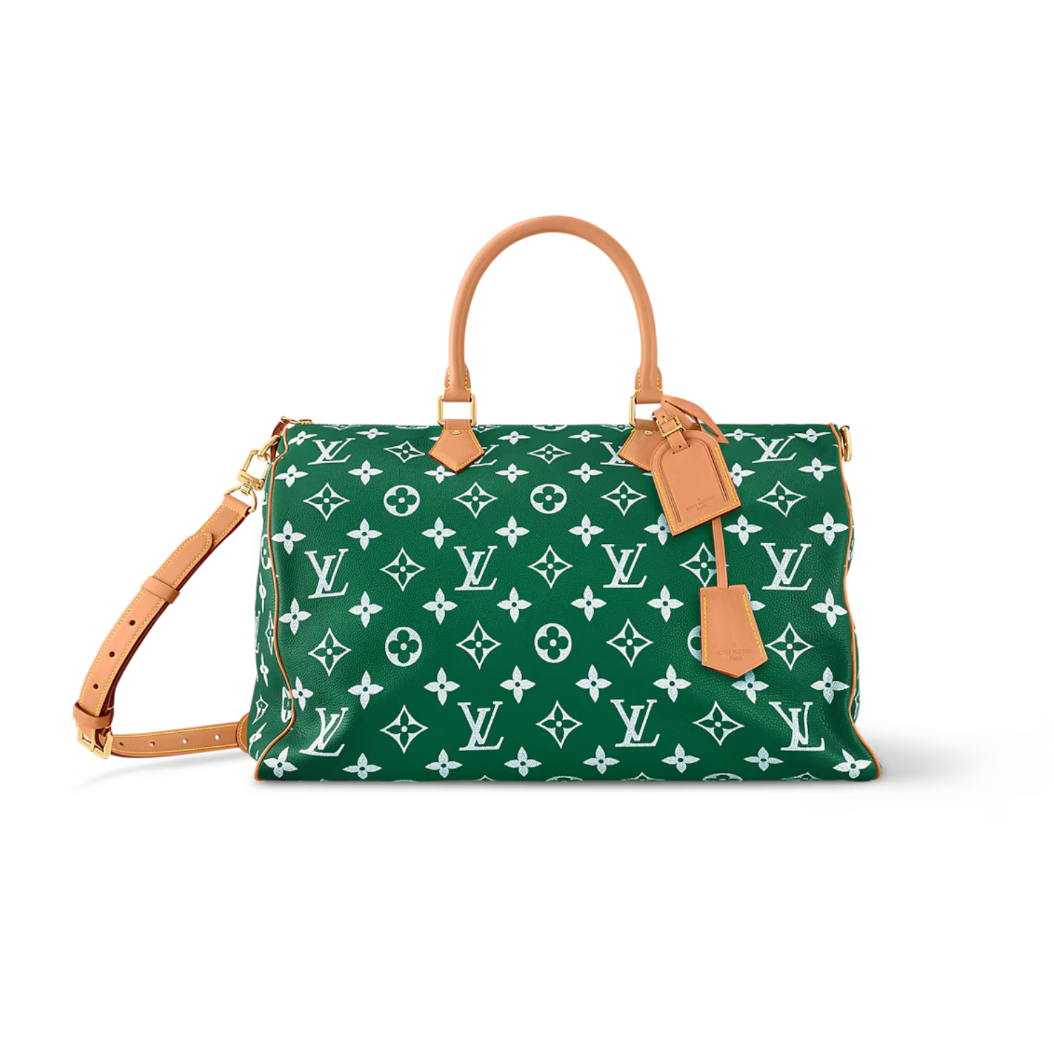 Louis Vuitton Speedy P9 Bandouliere 50 Top Handle Bag 19.7in/ 50cm Green Gold Hardware For Men M46991