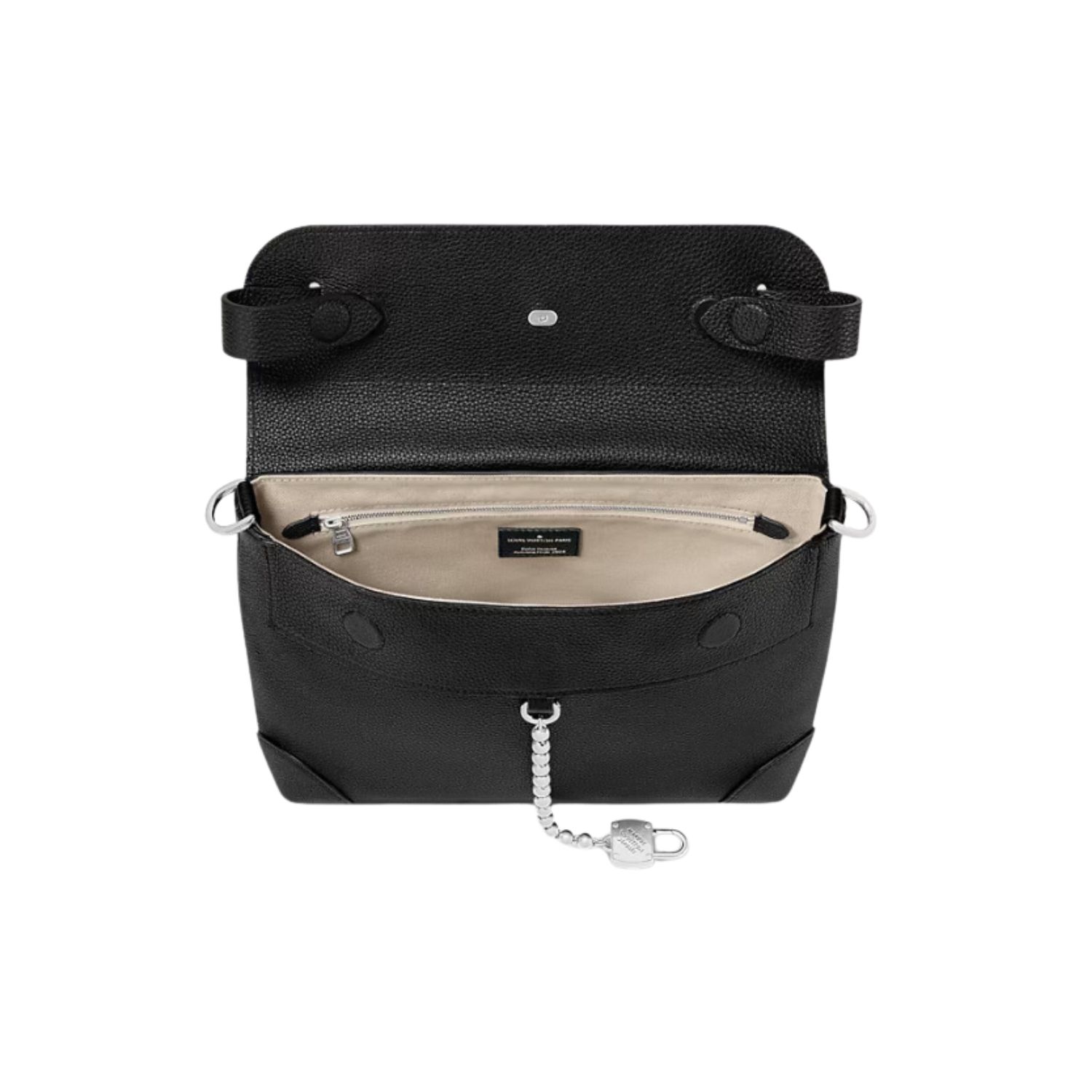 Louis Vuitton Steamer Crossbody Black For Men 30cm/12in