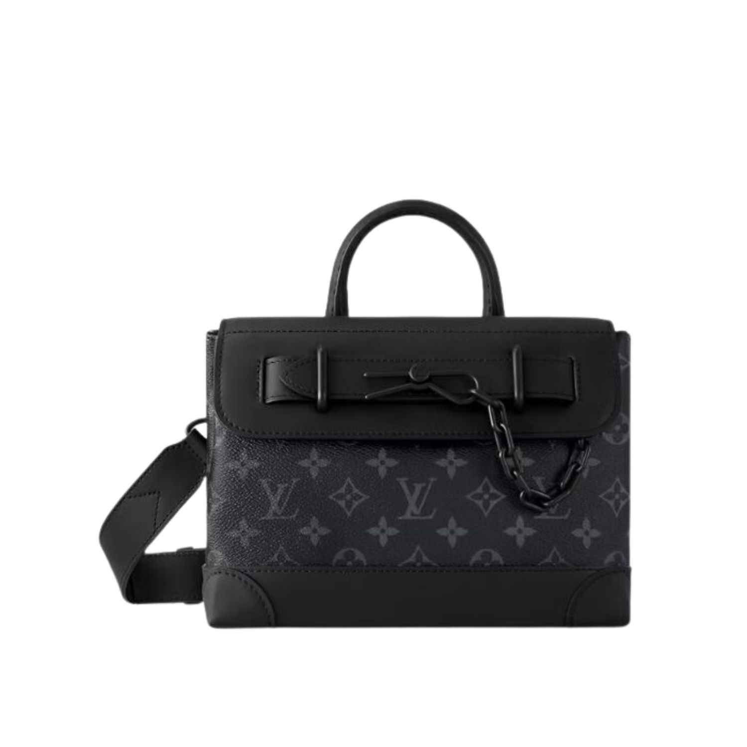 Louis Vuitton Steamer PM Black For Men 9.8in/25cm M46953