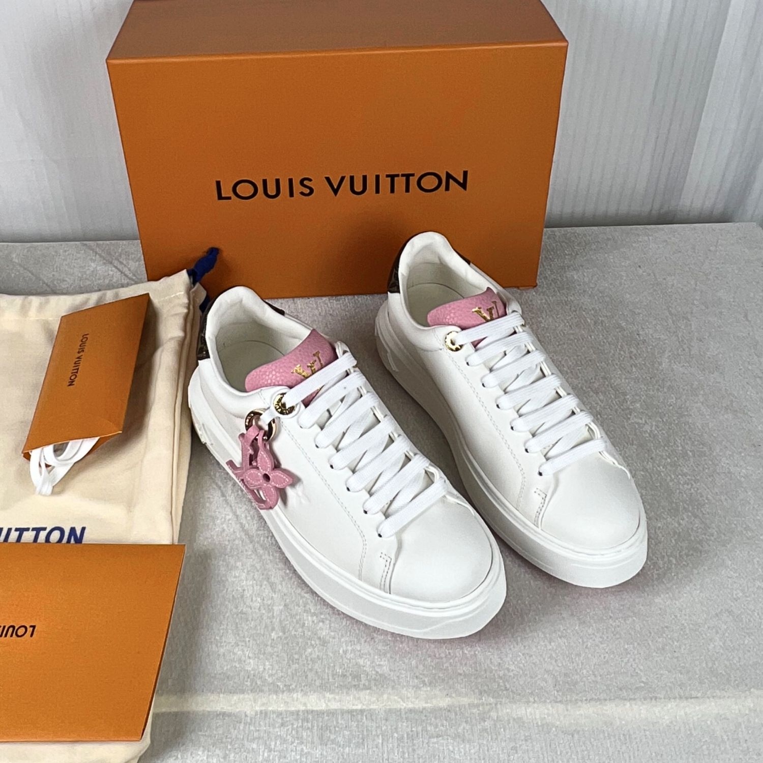 Louis Vuitton Time Out Sneakers Pink For Women