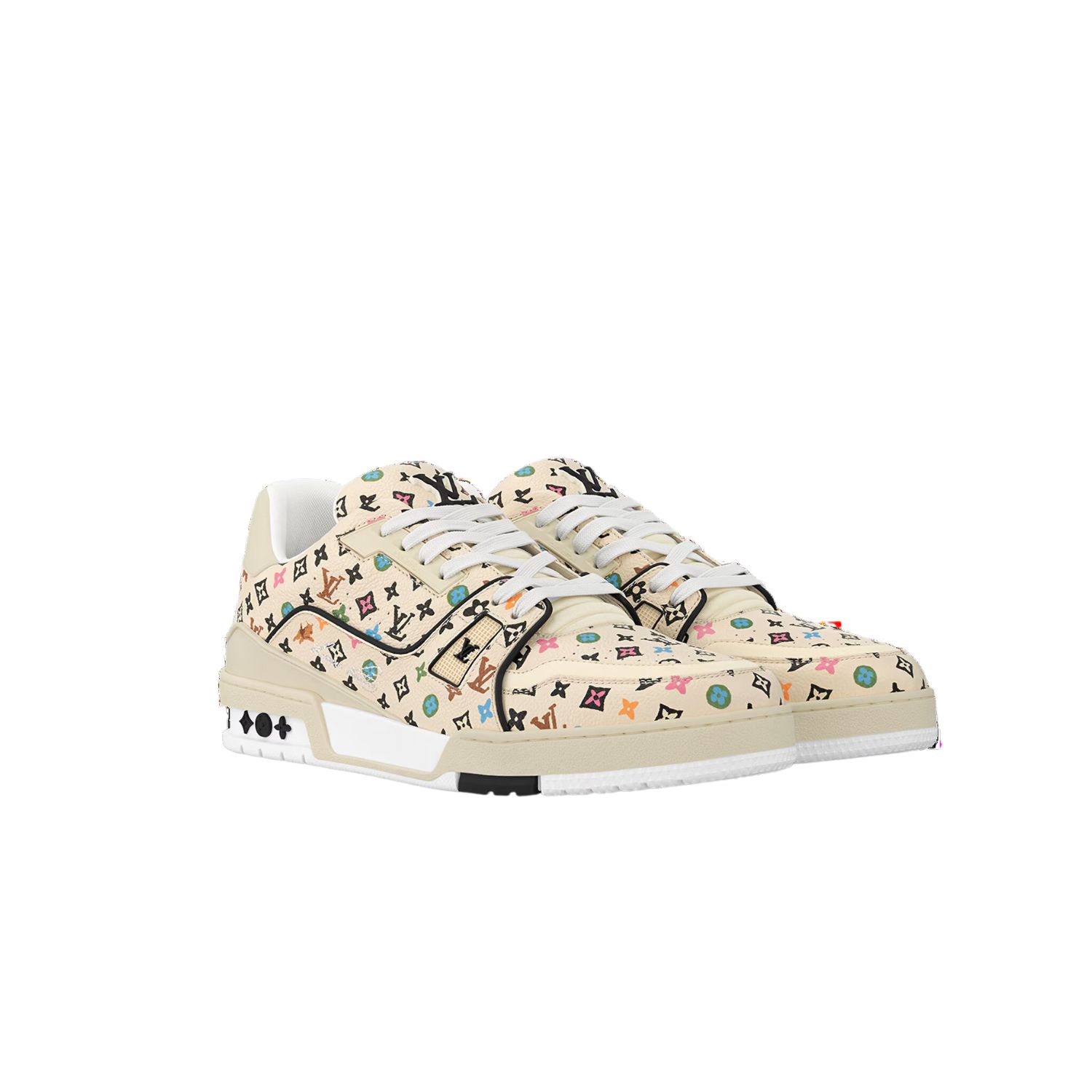 Louis Vuitton Trainer Sneaker Beige For Men 1ACXBG