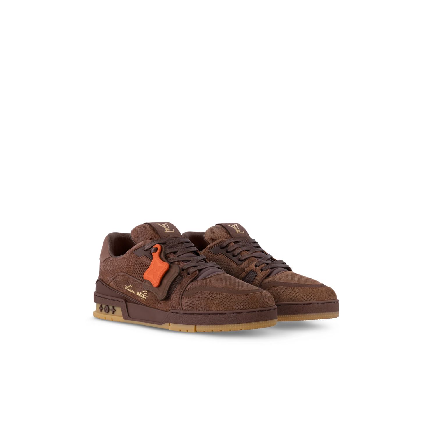 Louis Vuitton Trainer Sneaker Brown For Men