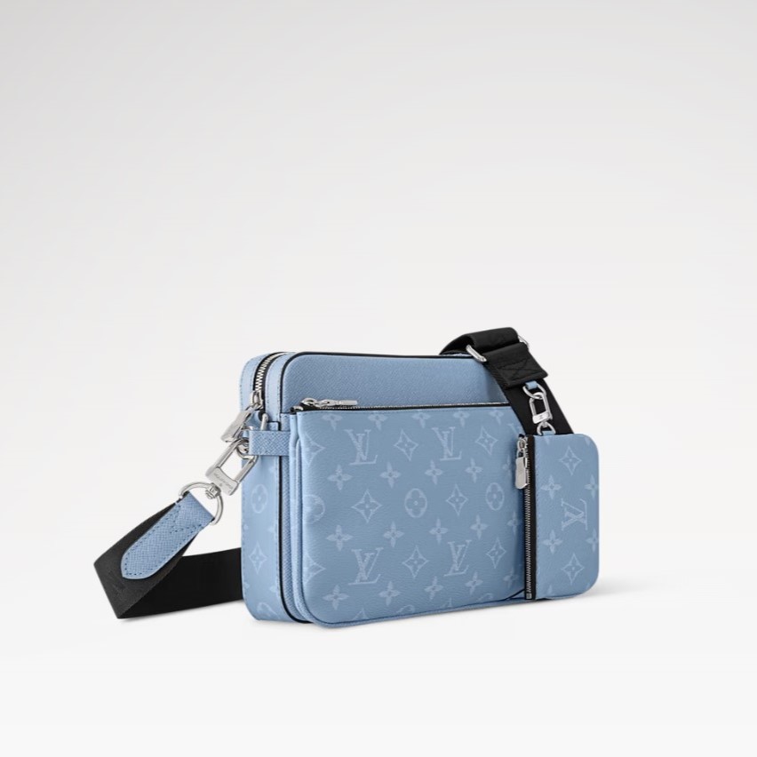 Louis Vuitton Trio Messenger Sky Blue For Men 9.8in/ 25cm M14069
