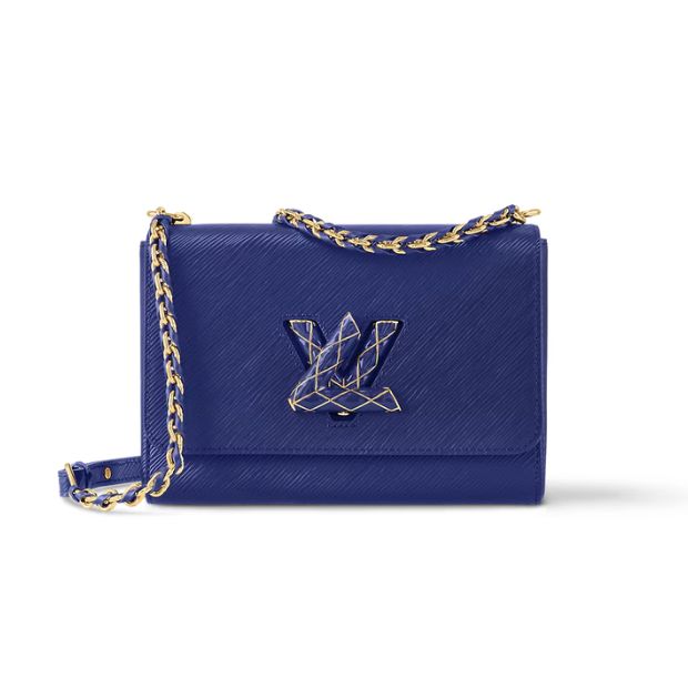 Louis Vuitton Twist MM Bag Blue For Women M23271- 23 Cm/ 9 Inches