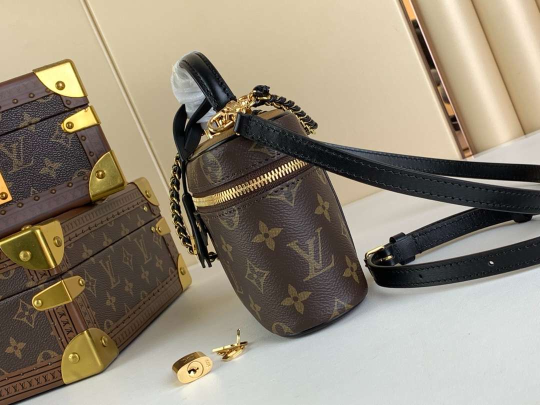 Louis Vuitton Vanity Chain Pouch Brown For Women 19cm / 7.5in M47125