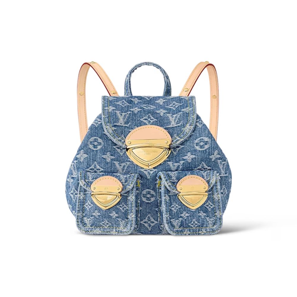 Louis Vuitton Venice Denim Blue Back Pack For Women M46836