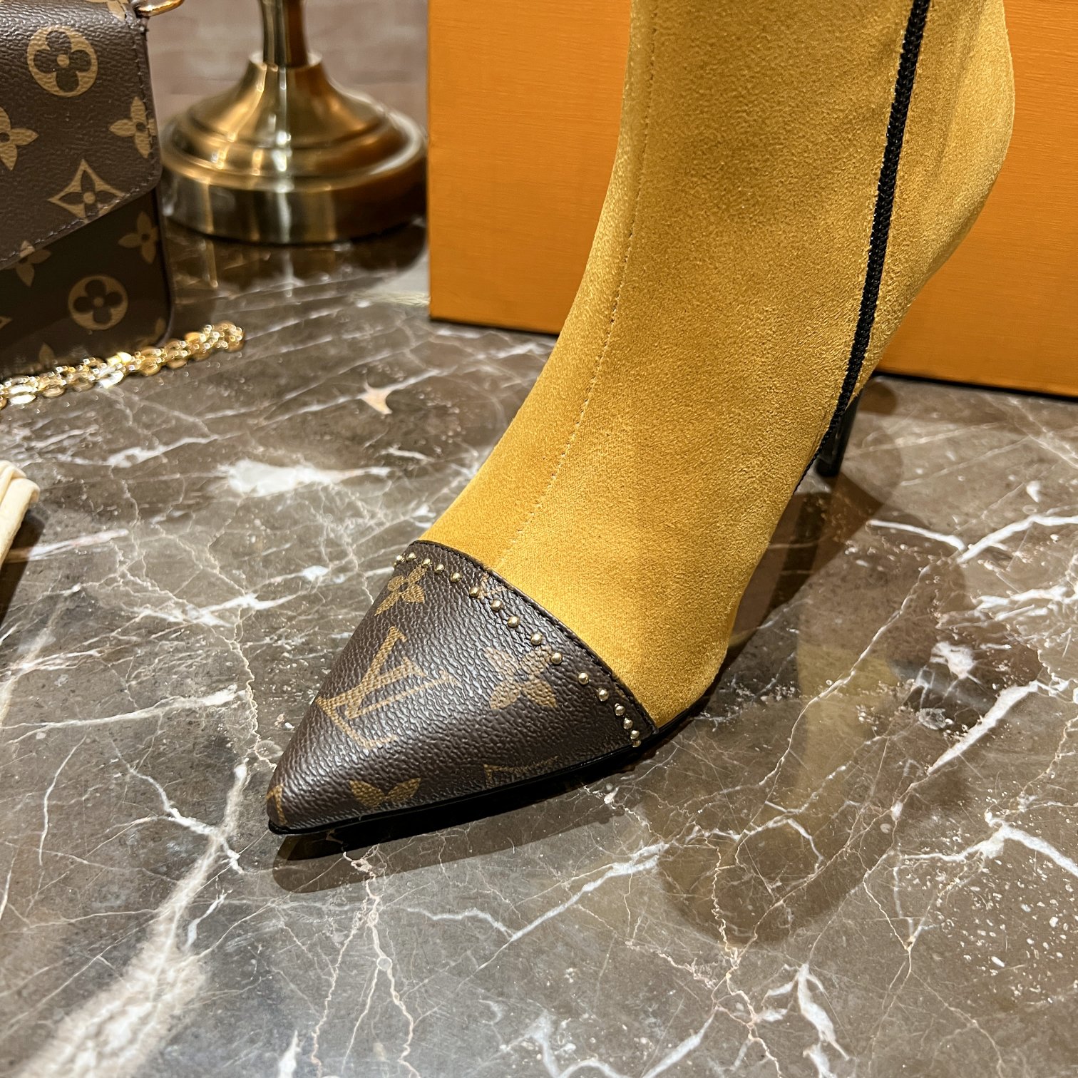 Louis Vuitton Women's Cherie Ankle Boots Yellow Women LV