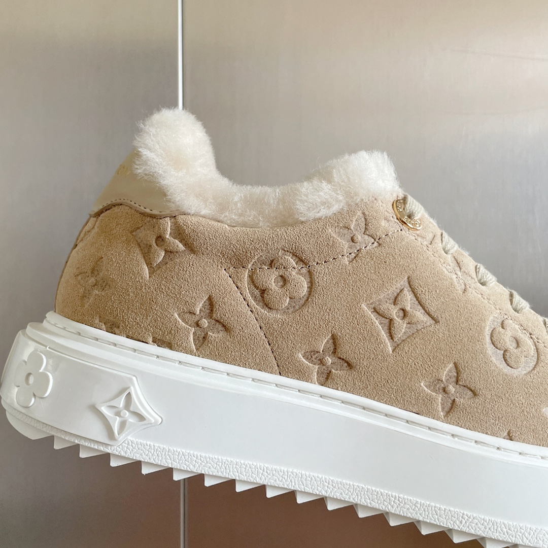 Louis Vuitton Time Out Sneakers Beige For Women