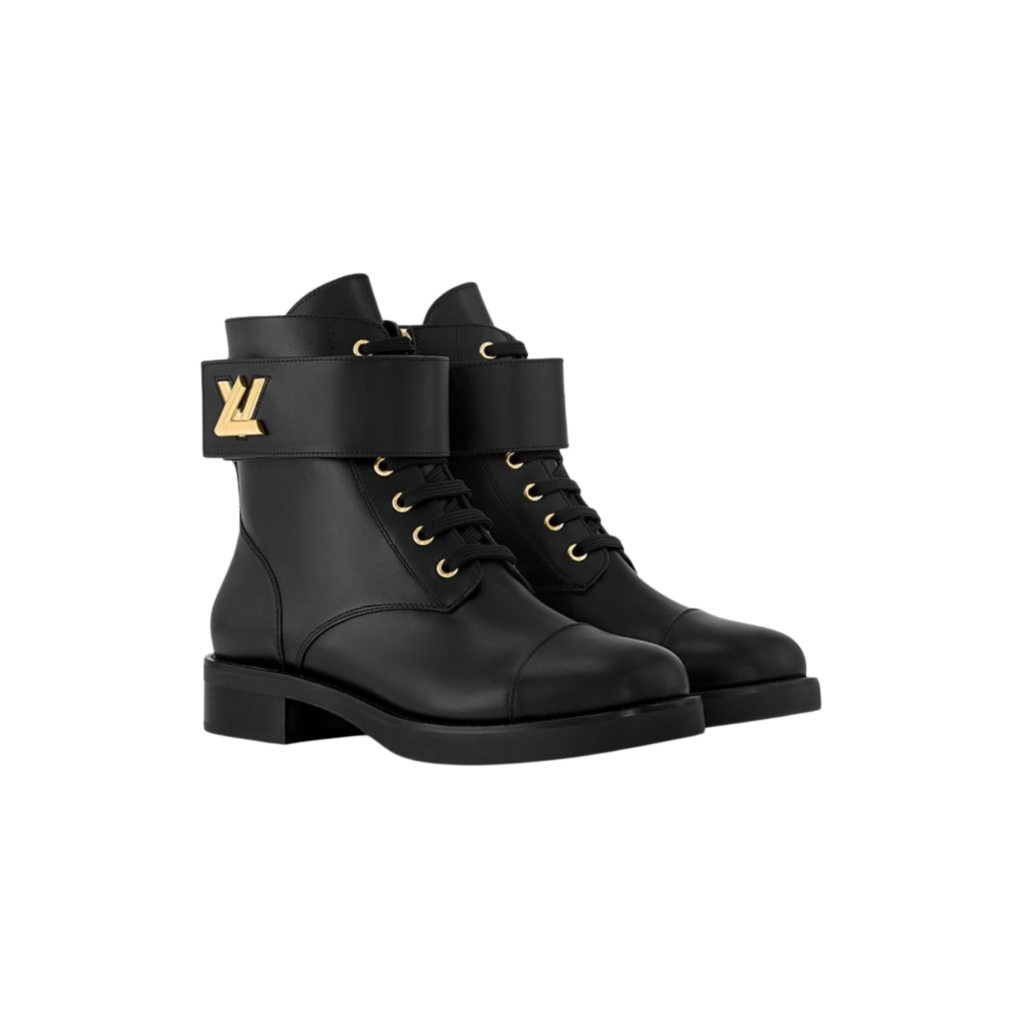 Louis Vuitton Wonderland Flat Ranger Black For Women 1AAV57