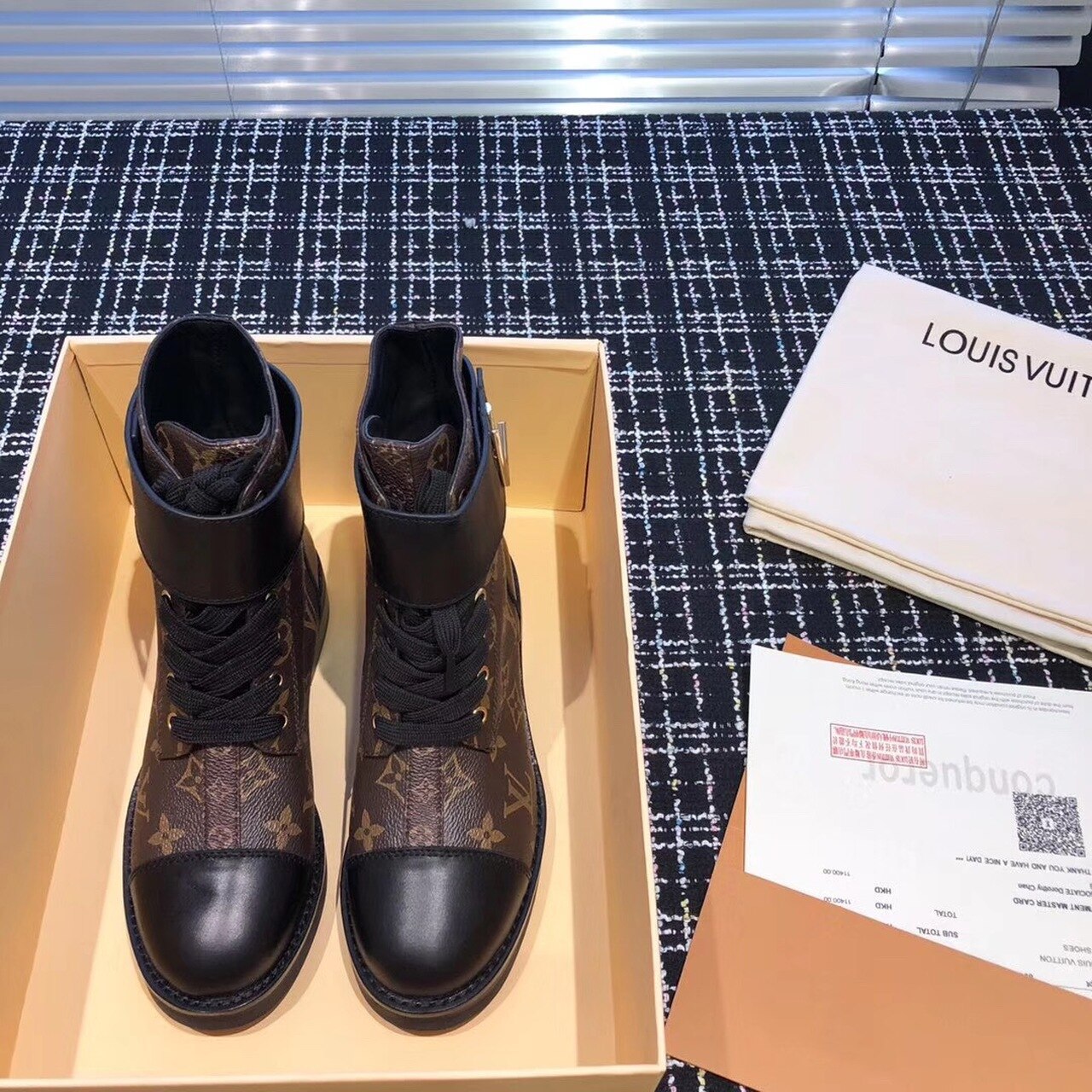 Louis Vuitton Wonderland Flat Ranger Monogram Canvas Black/Brown For Women