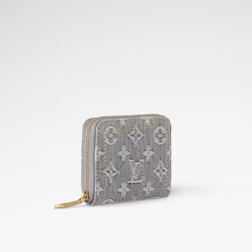 Louis Vuitton Zippy Coin Purse Washed Gray For Women 4.3in/11cm M14277