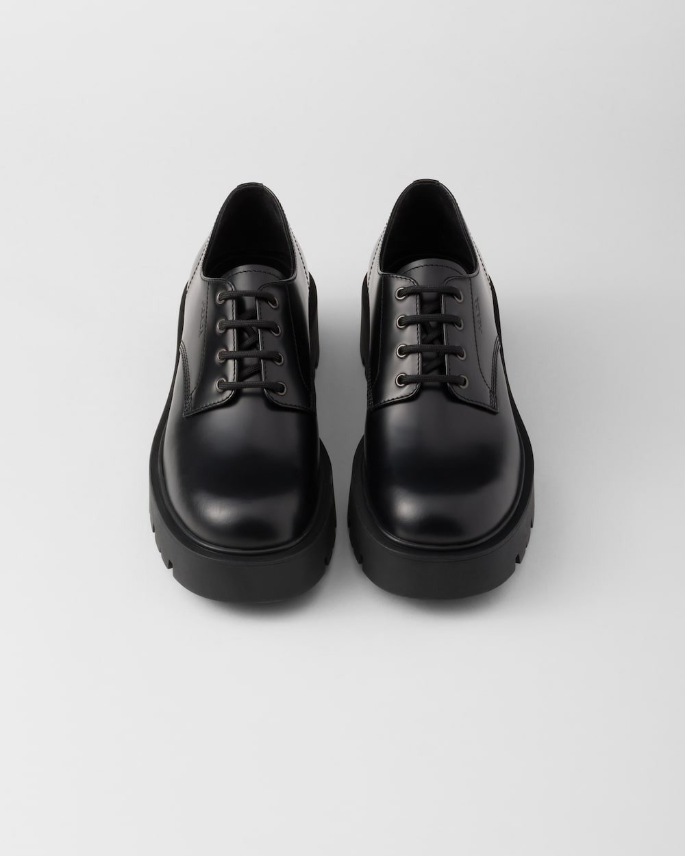 Prada Brushed Derby Black For Men