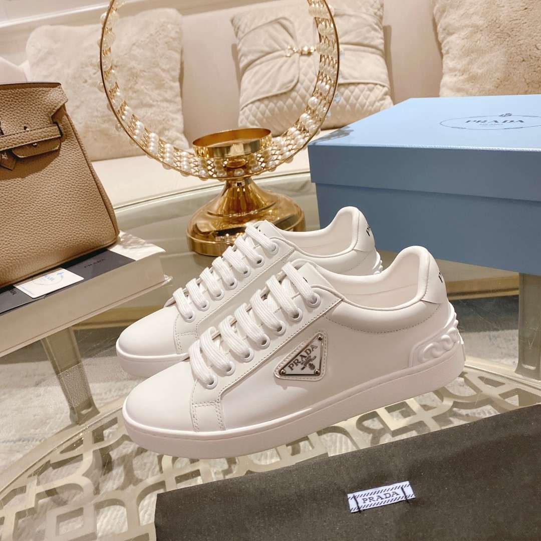 Prada Fyre Low Heel Sneakers White For Women