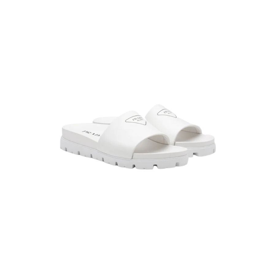 Prada Leather Slide Sandals For Men- 2X3060_A21_F0009 -
