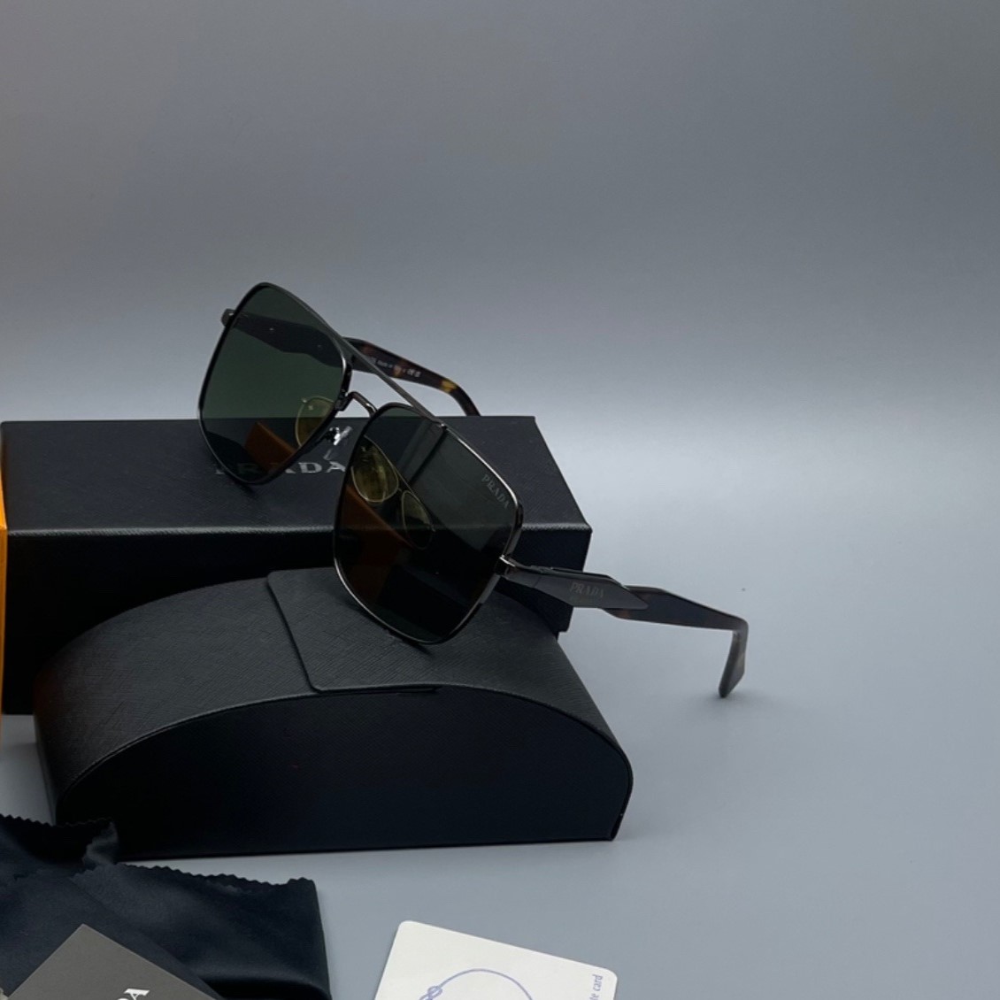 Prada Letter Logo Sunglasses Black For Women