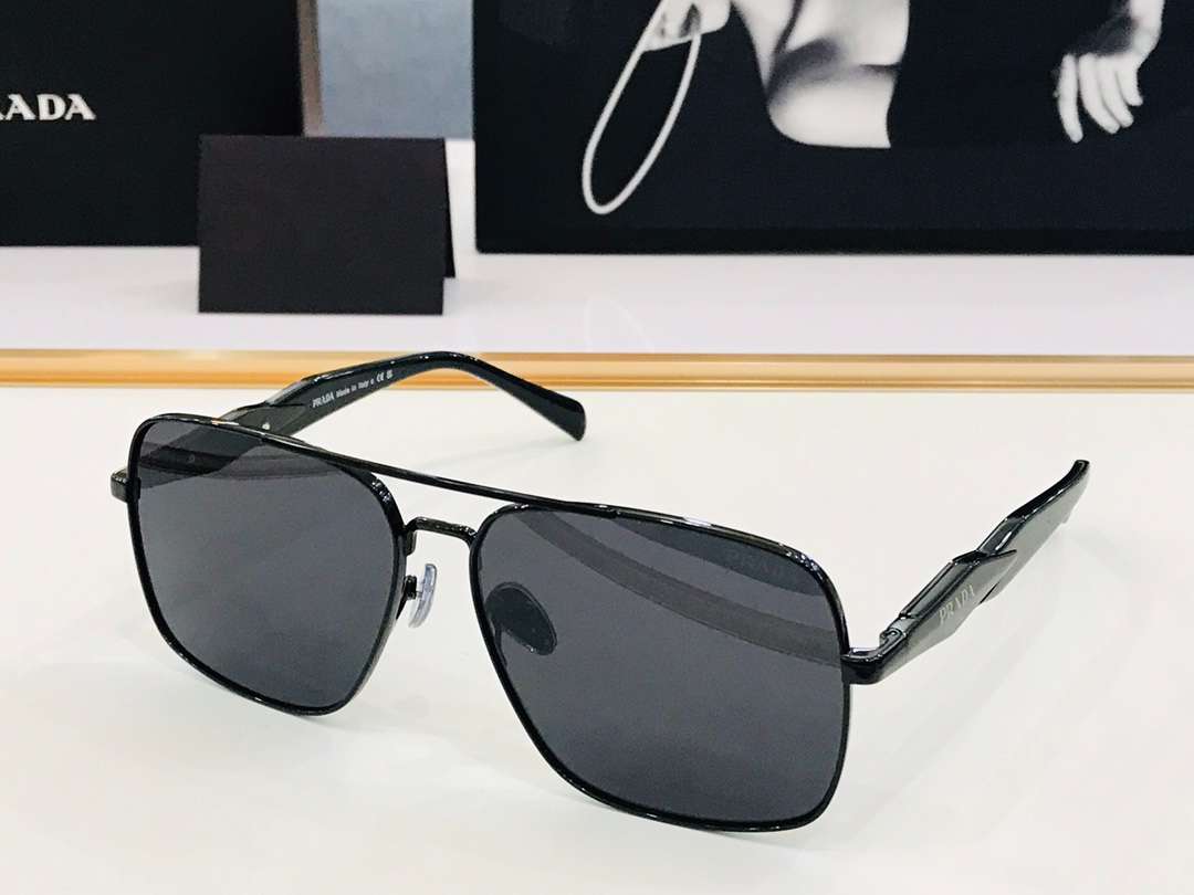 Prada Letter Logo Sunglasses Black For Women
