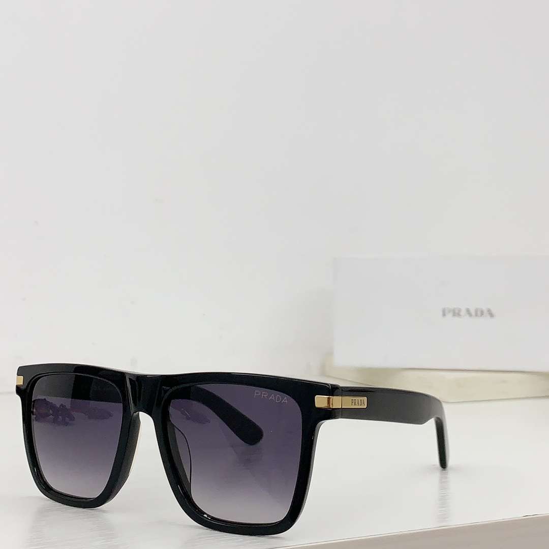 Prada Ombre Square Sunglasses Black For Women