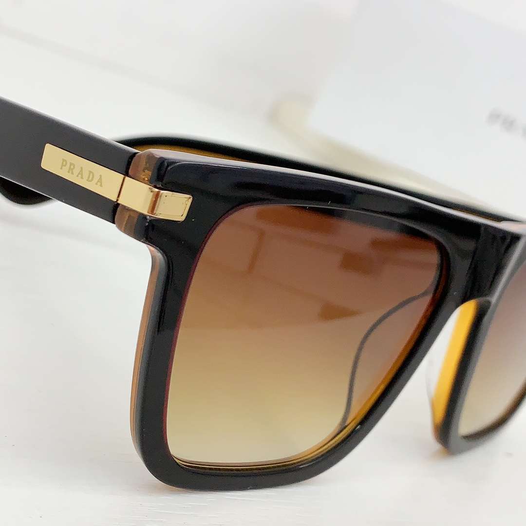 Prada Ombre Square Sunglasses Black
