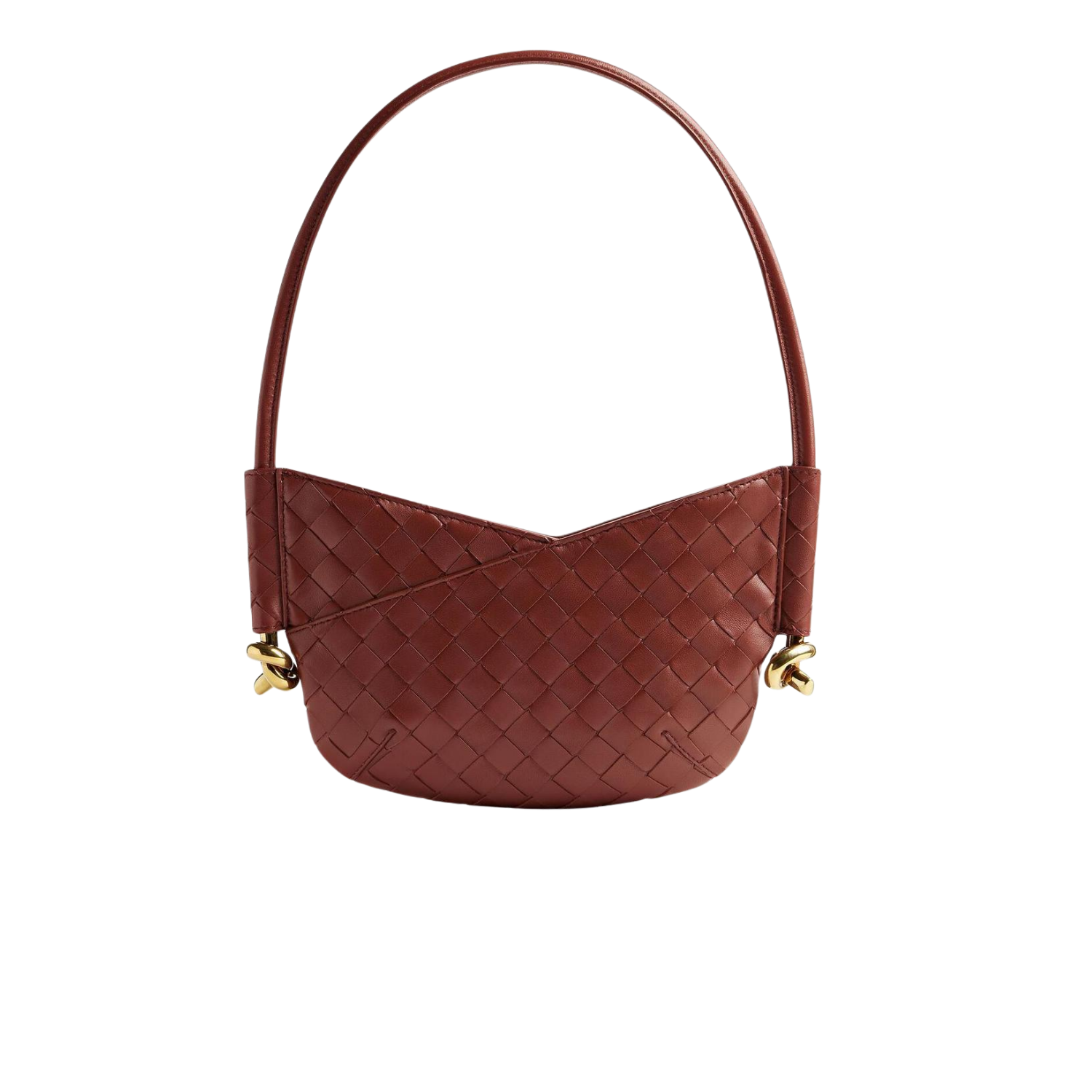 Bottega Veneta Baby Solstice Shoulder Bag 11in/ 28cm Sapele Gold Hardware For Women 796378VCPP12506