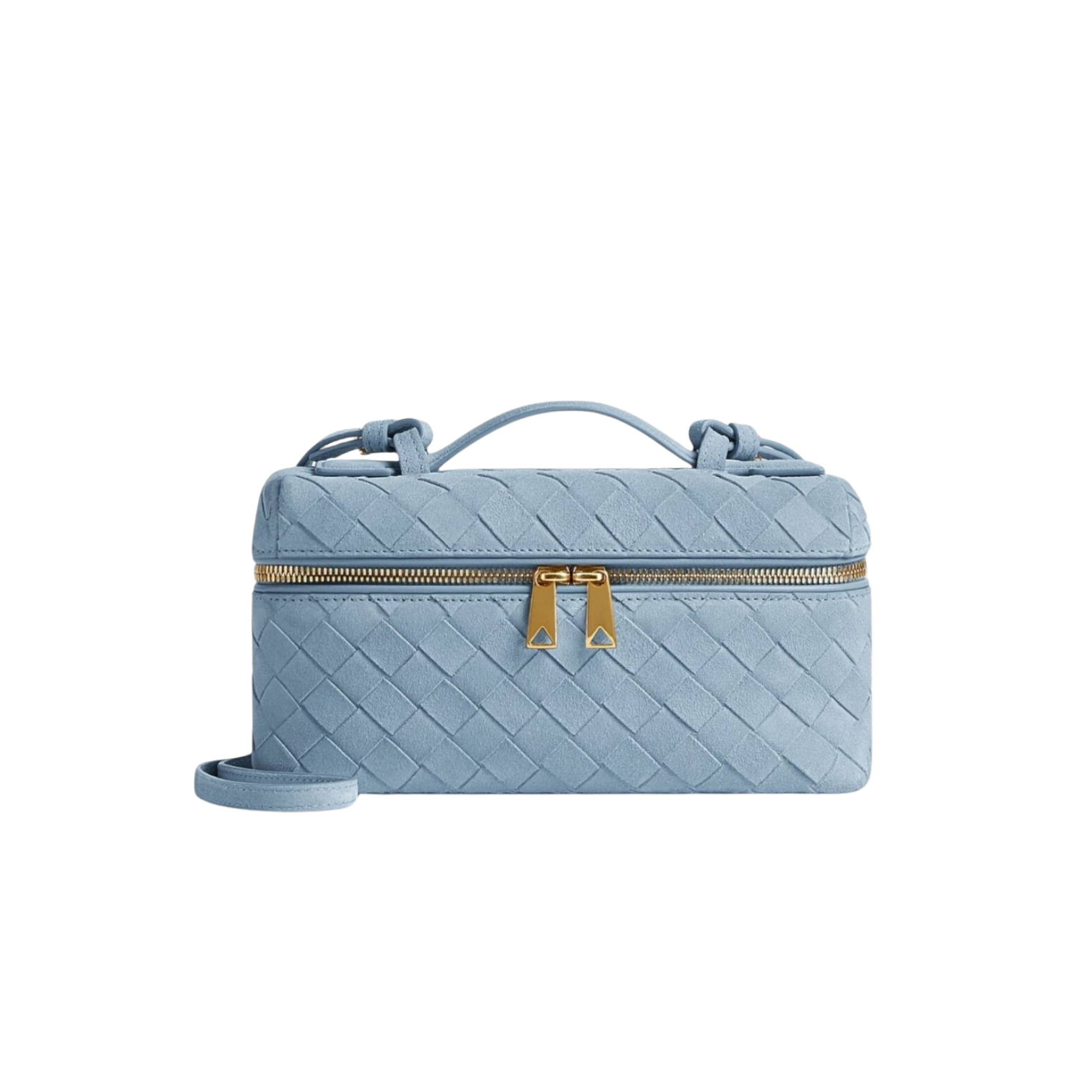 Bottega Veneta Bang Bang Vanity Case 8.7in/ 22cm Ice Gold Hardware For Women 789109V1QE71729