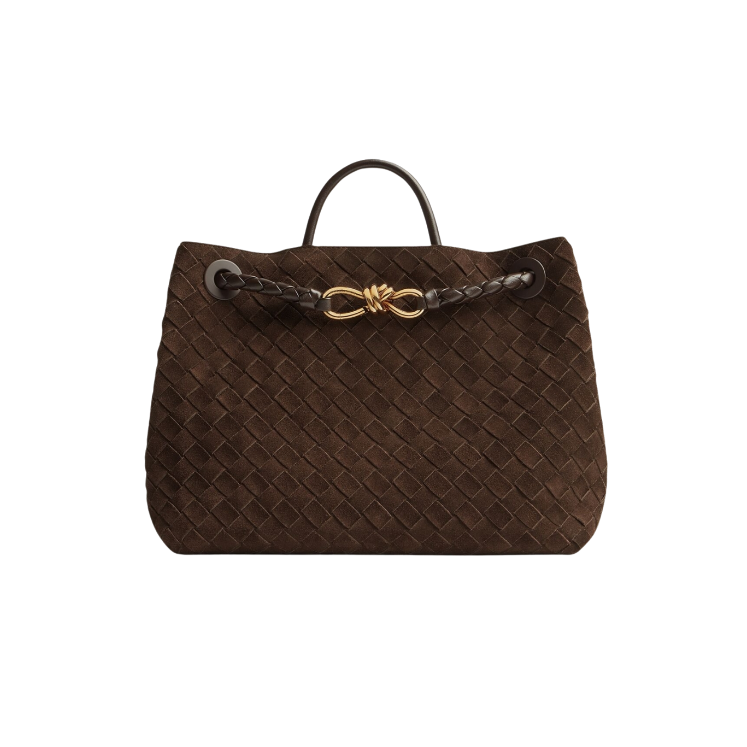 Bottega Veneta Andiamo Medium Top Handle Bag 12.6in/ 32cm Fondant Gold Hardware For Women 766016V1QE62272